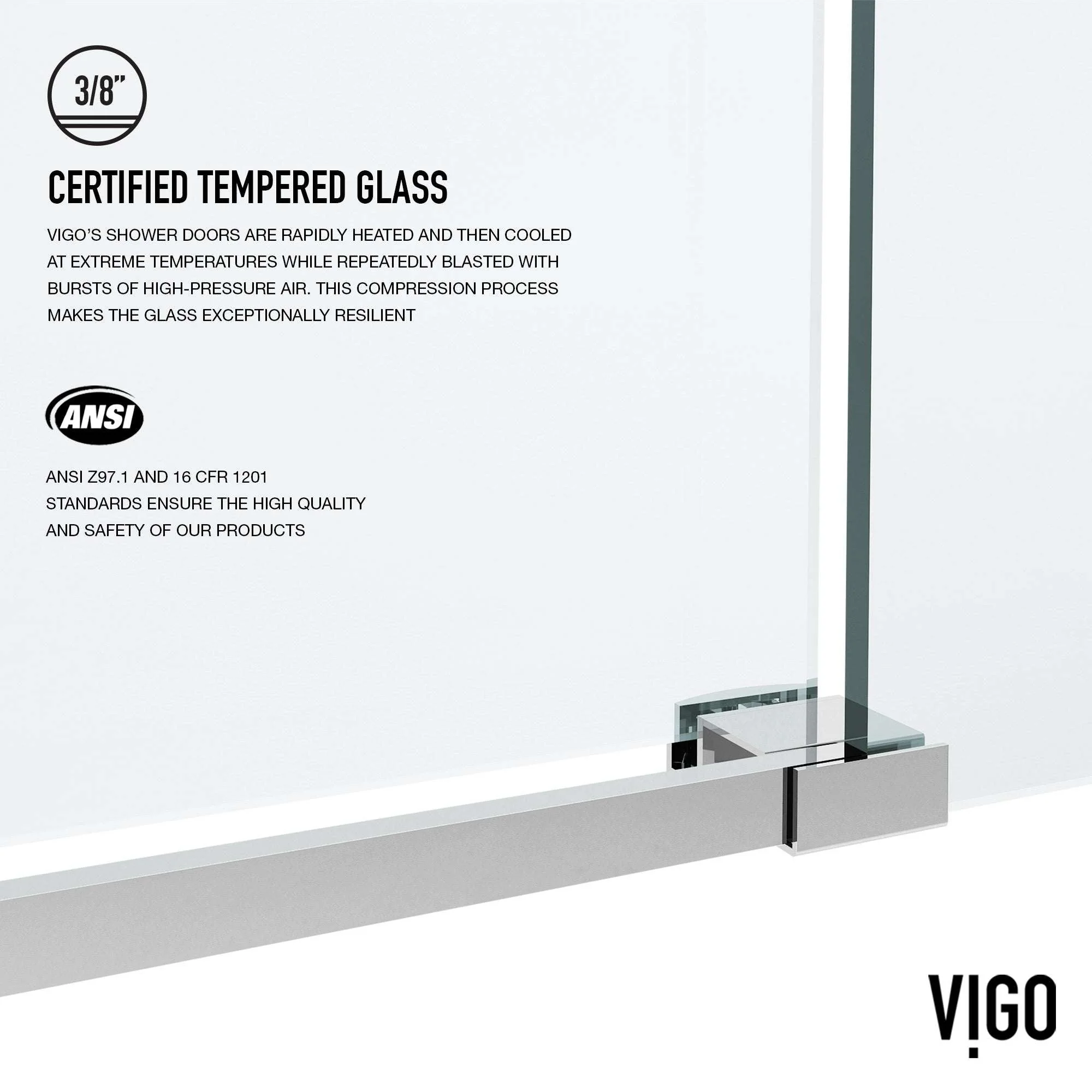 Elan VMotion™ Frameless Sliding Shower Door - Image 76