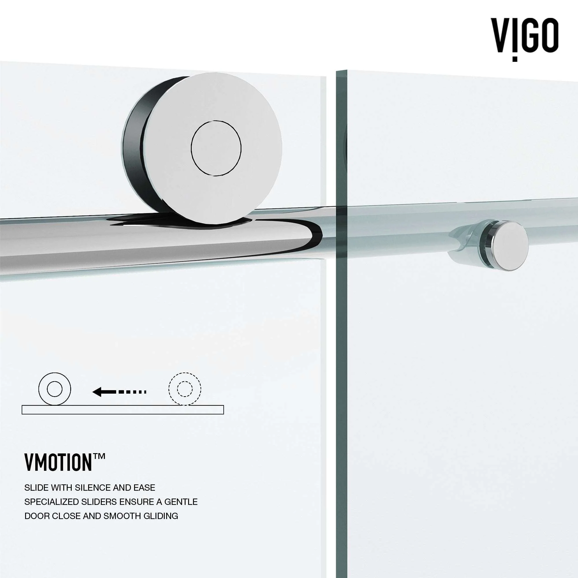 Elan VMotion™ Frameless Sliding Shower Door - Image 77