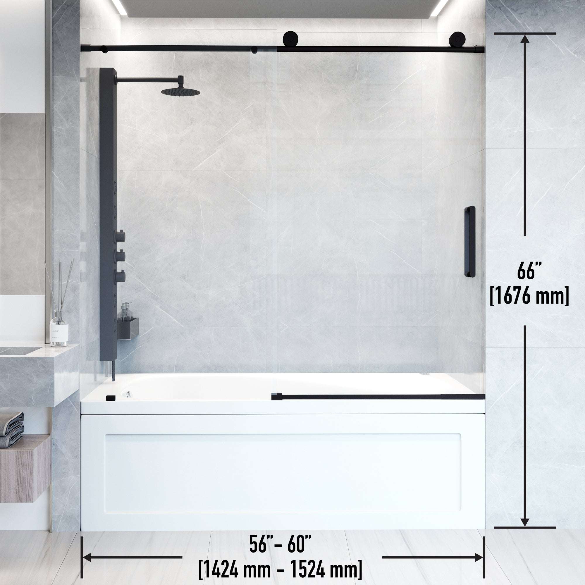 Elan VMotion™ Frameless Sliding Tub Door - Image 5
