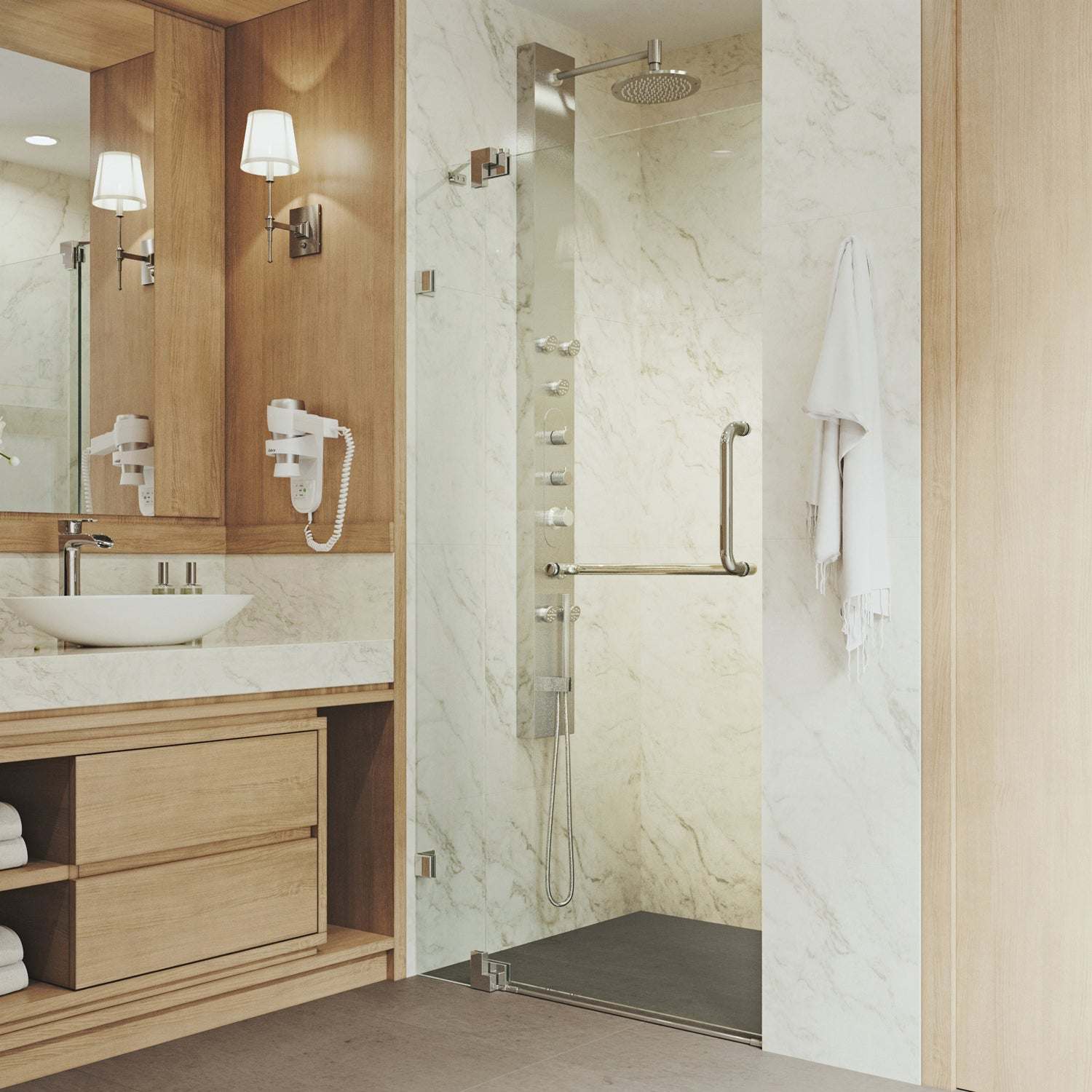 Pirouette Frameless Pivot Shower Door - Image 12
