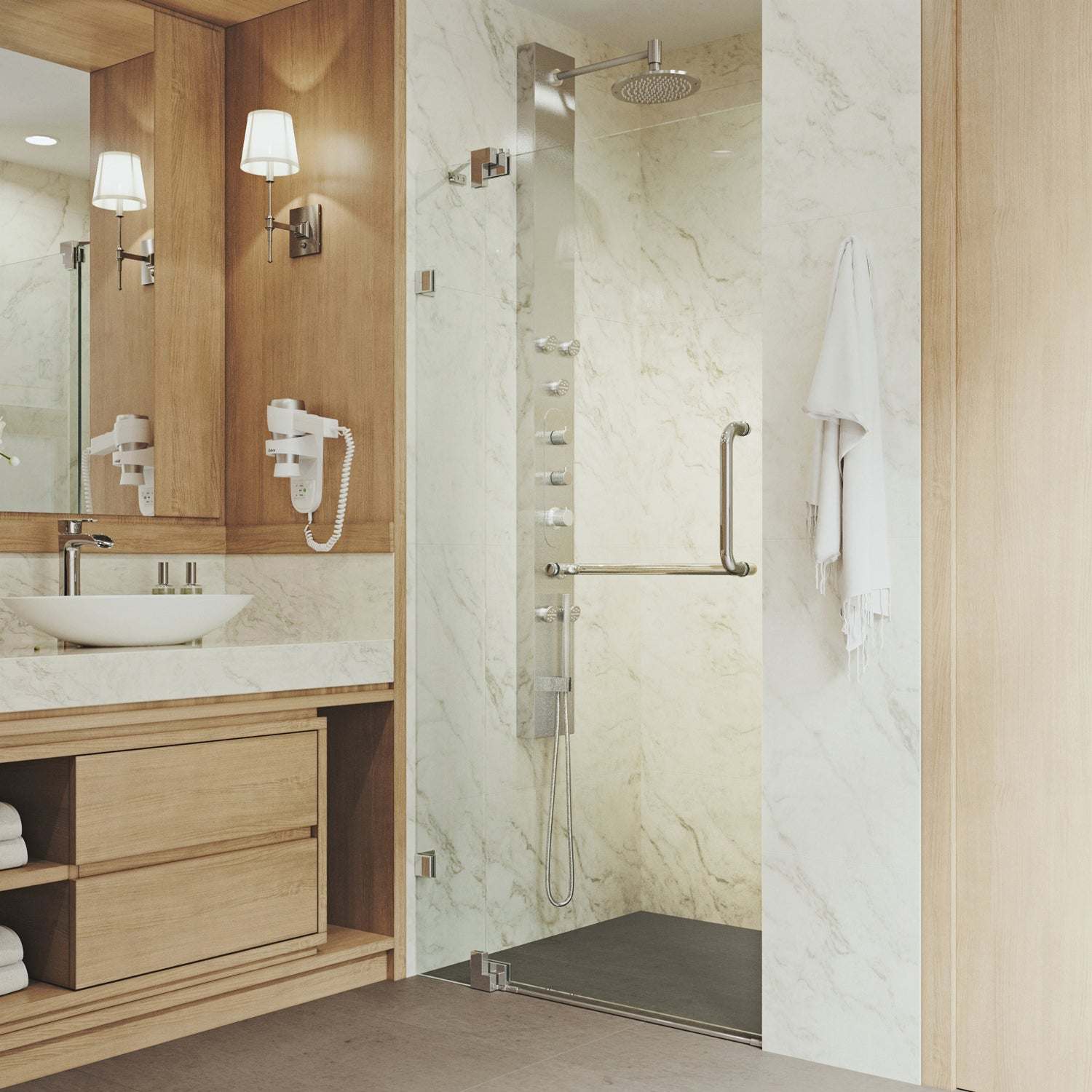 Pirouette Frameless Pivot Shower Door - Image 130