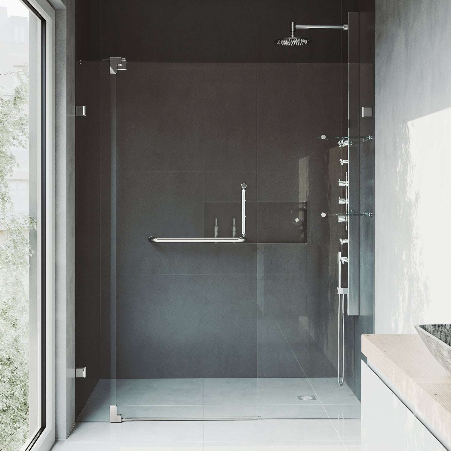 Pirouette Frameless Pivot Shower Door - Image 45