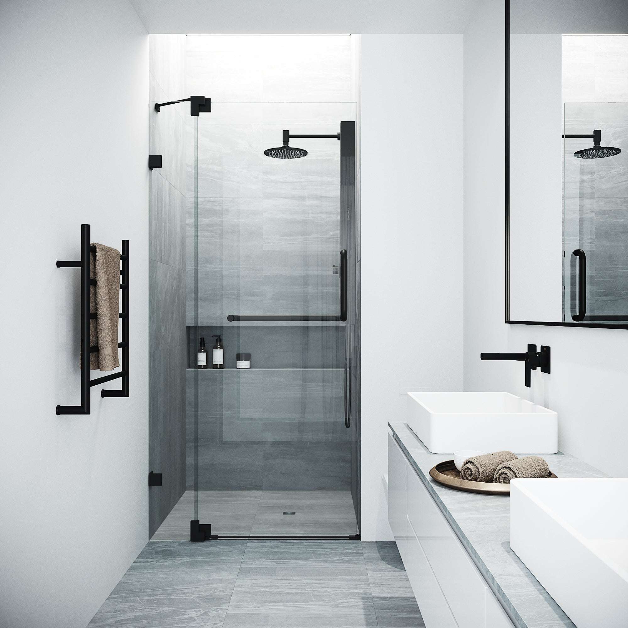Pirouette Frameless Pivot Shower Door - Image 80