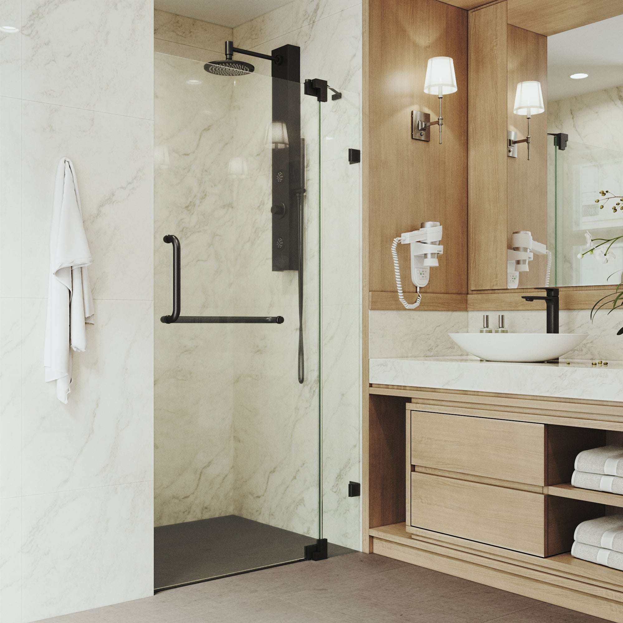 Pirouette Frameless Pivot Shower Door - Image 85