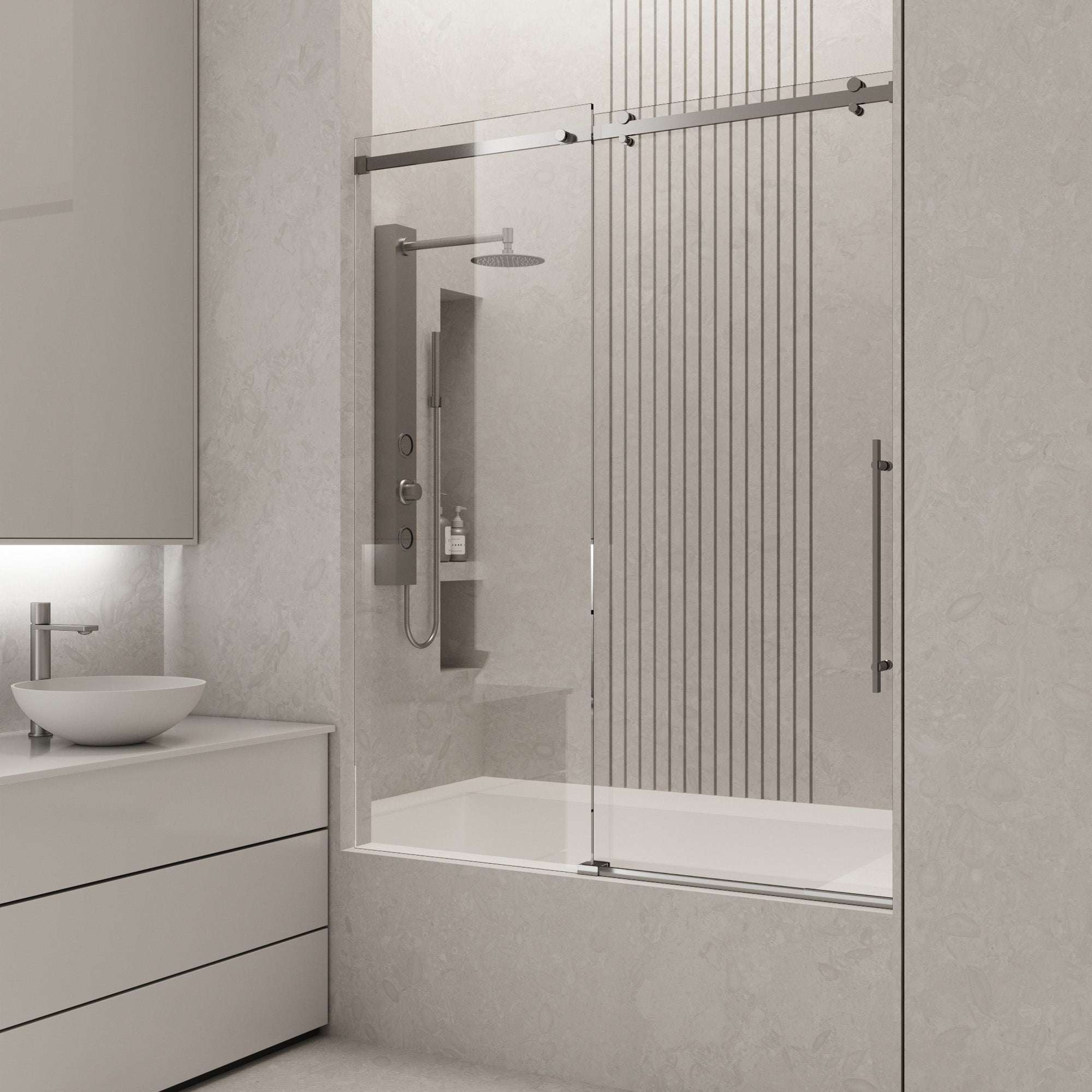 Luca Frameless Sliding Tub Door 56β60 in. - Image 12