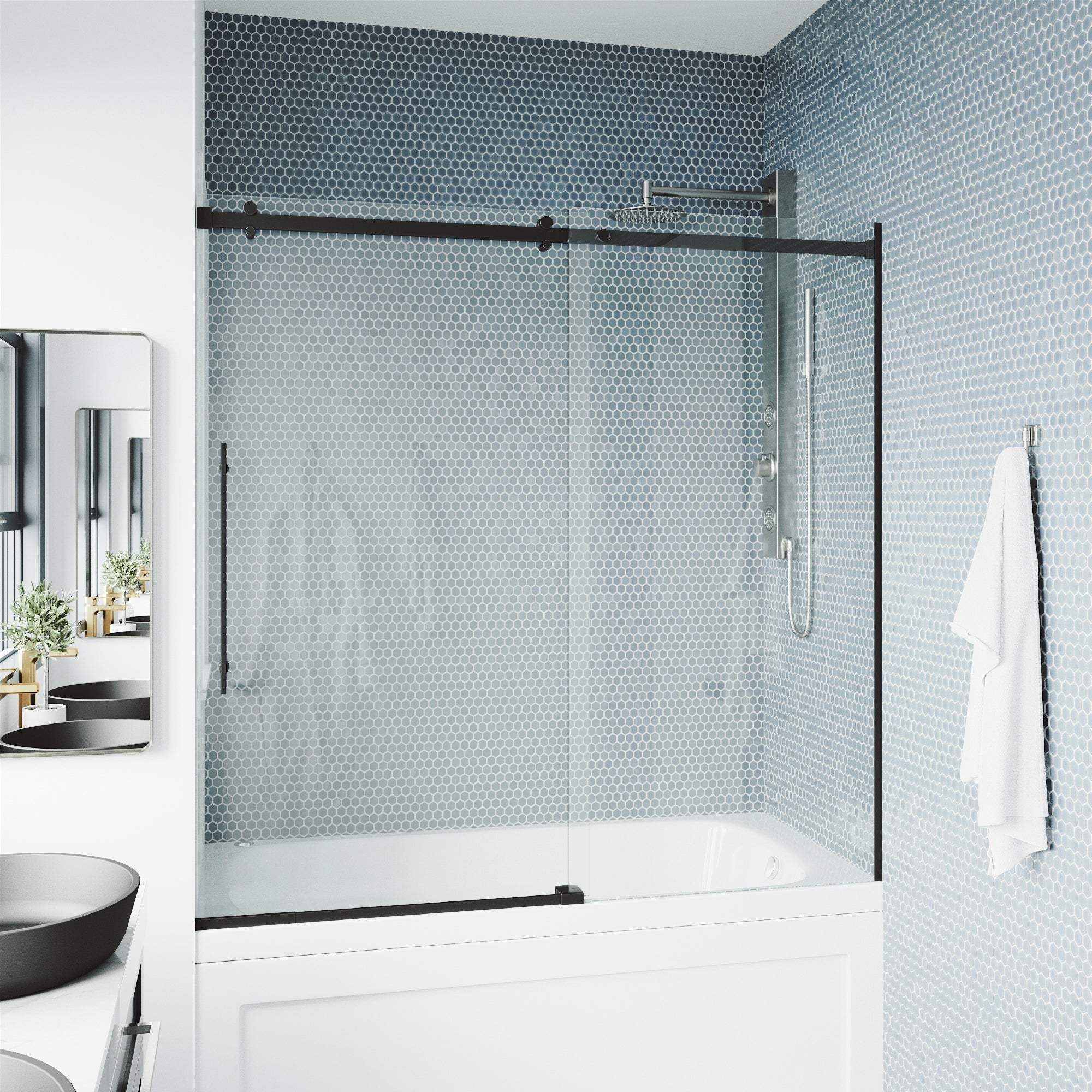 Luca Frameless Sliding Tub Door 56β60 in. - Image 13
