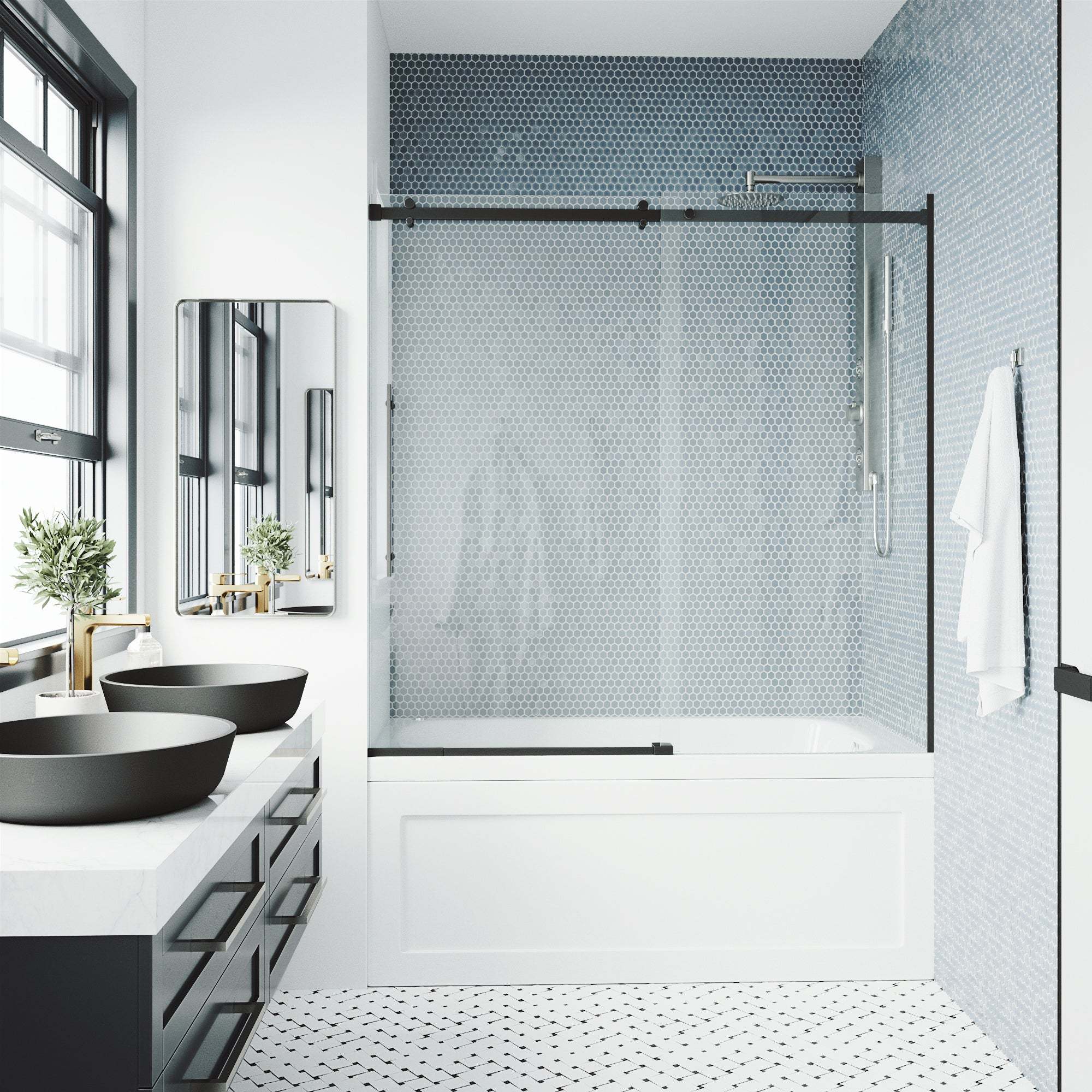 Luca Frameless Sliding Tub Door 56β60 in. - Image 14