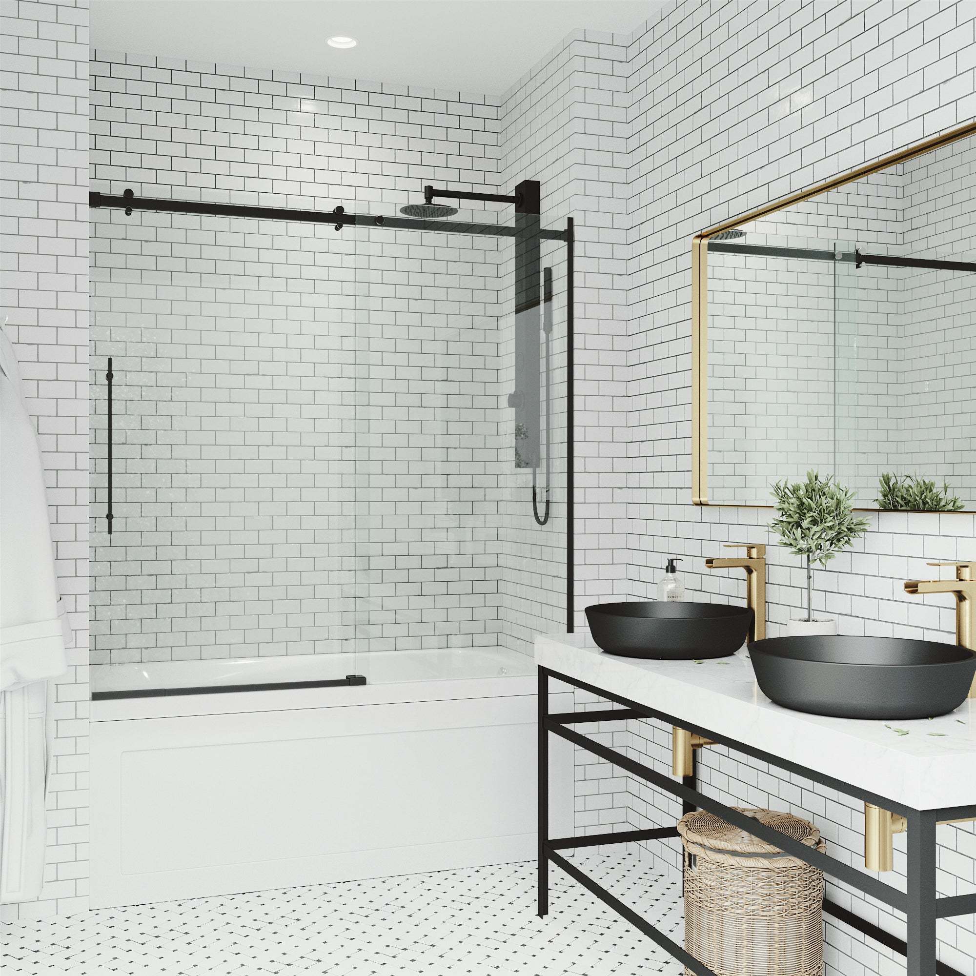 Luca Frameless Sliding Tub Door 56β60 in. - Image 16