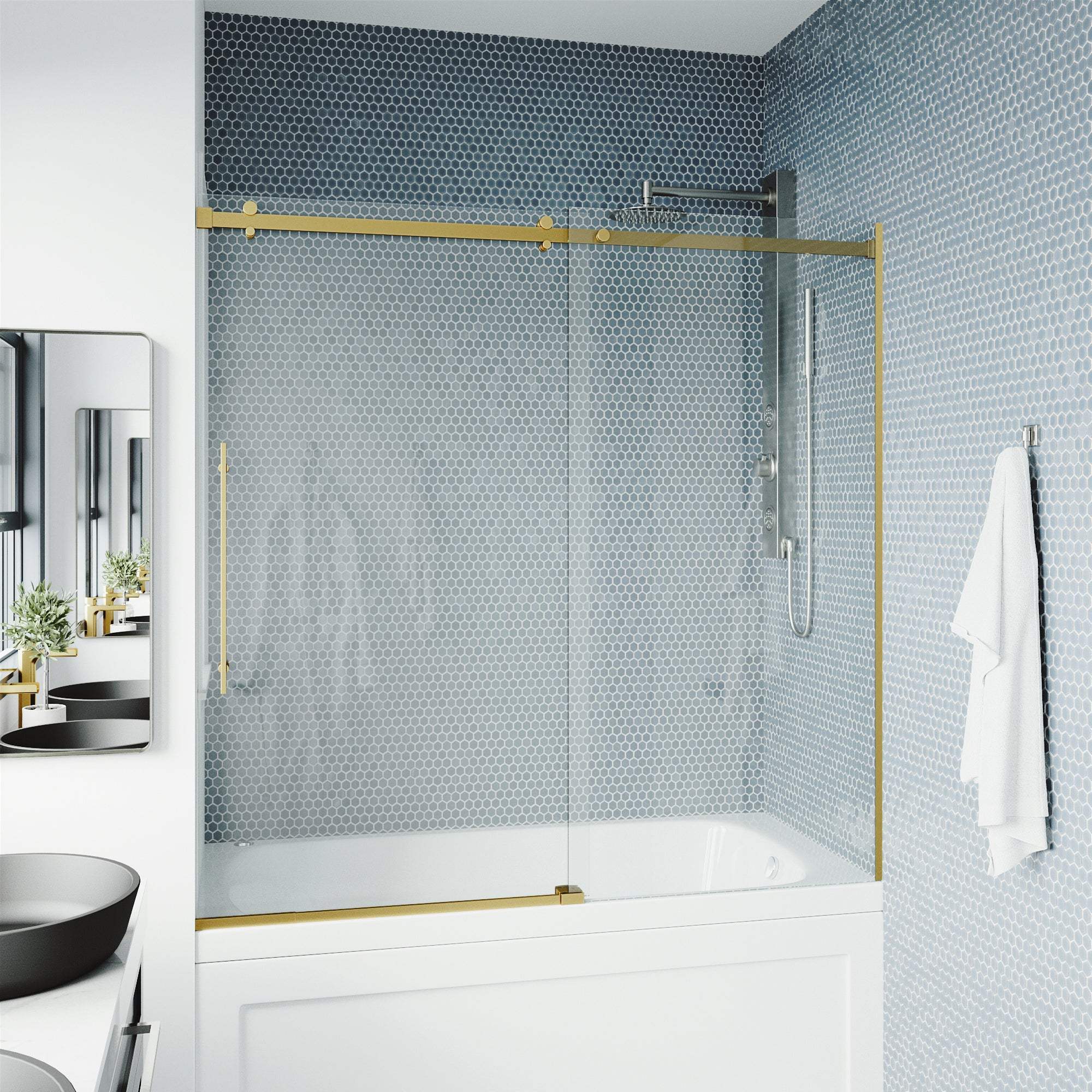 Luca Frameless Sliding Tub Door 56β60 in. - Image 24