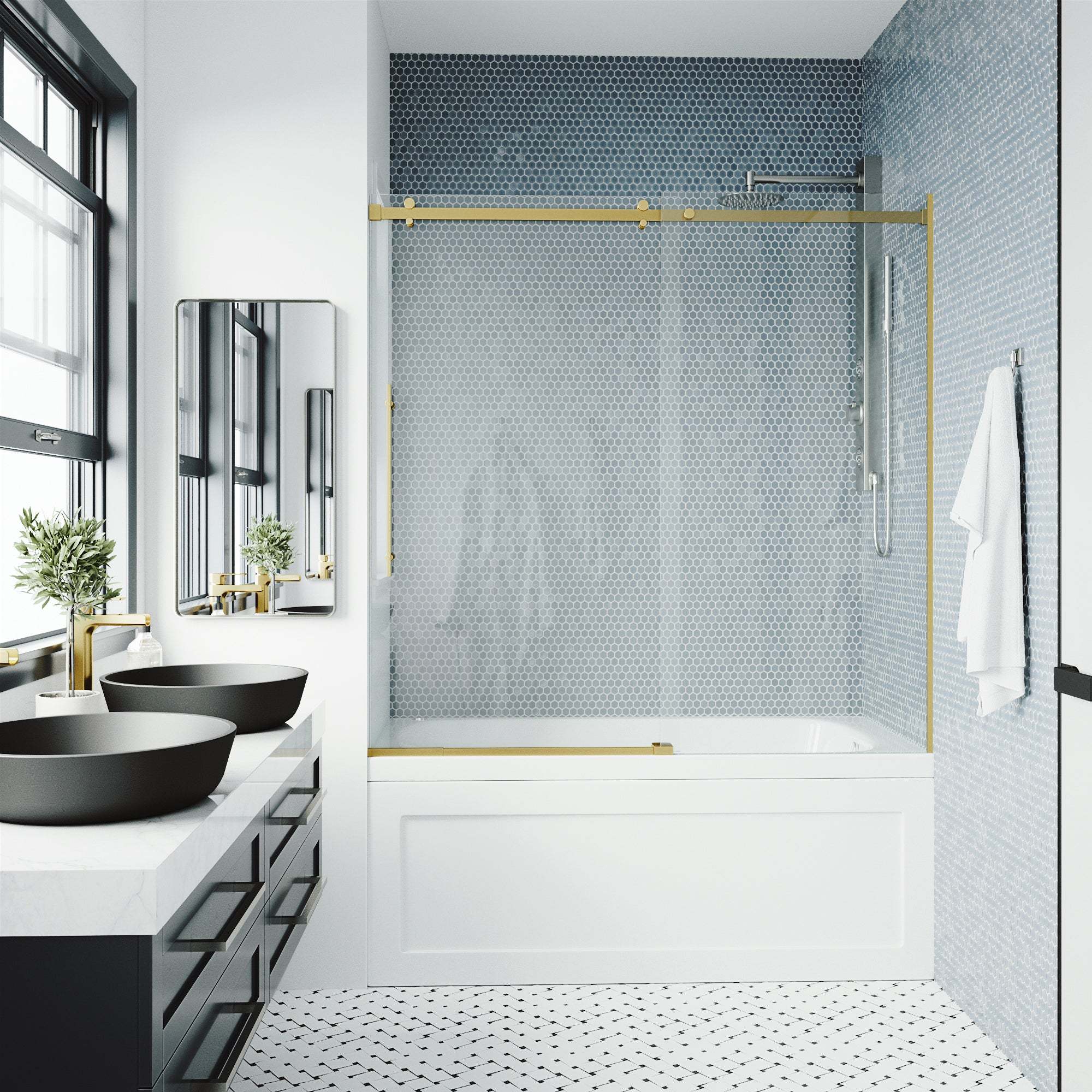 Luca Frameless Sliding Tub Door 56β60 in. - Image 25