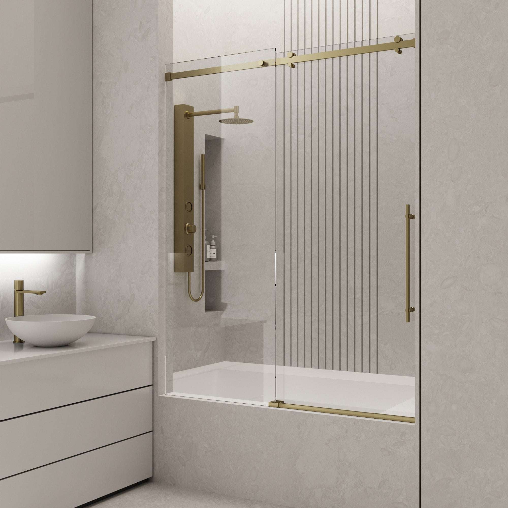 Luca Frameless Sliding Tub Door 56β60 in. - Image 32