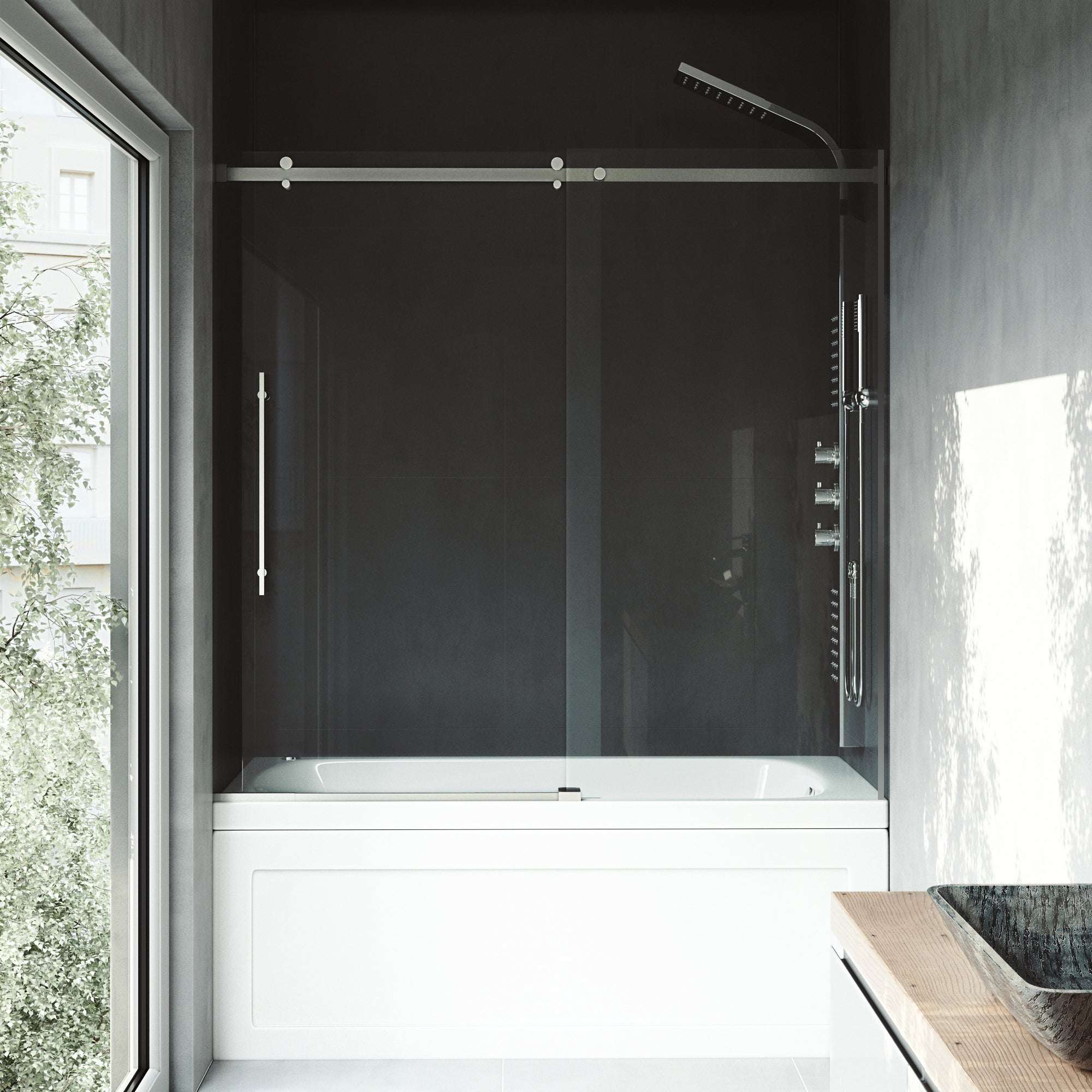 Luca Frameless Sliding Tub Door 56β60 in. - Image 37