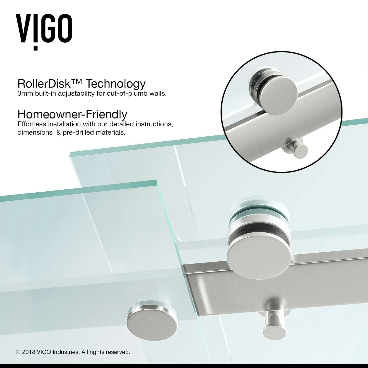 Luca Frameless Sliding Tub Door 56β60 in. - Image 40