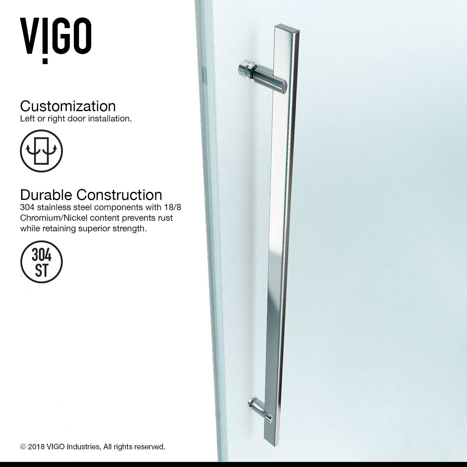 Luca Frameless Sliding Tub Door 56β60 in. - Image 7