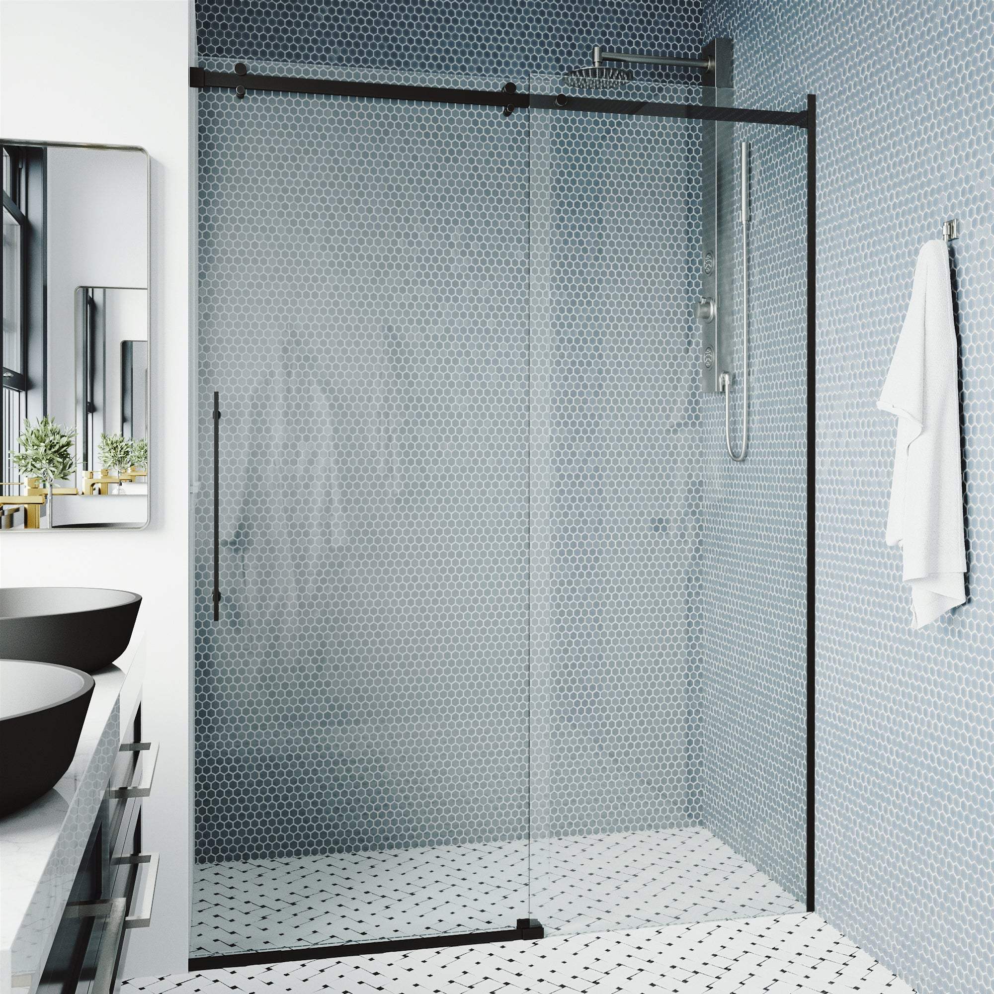 Luca Frameless Sliding Shower Door - Image 15