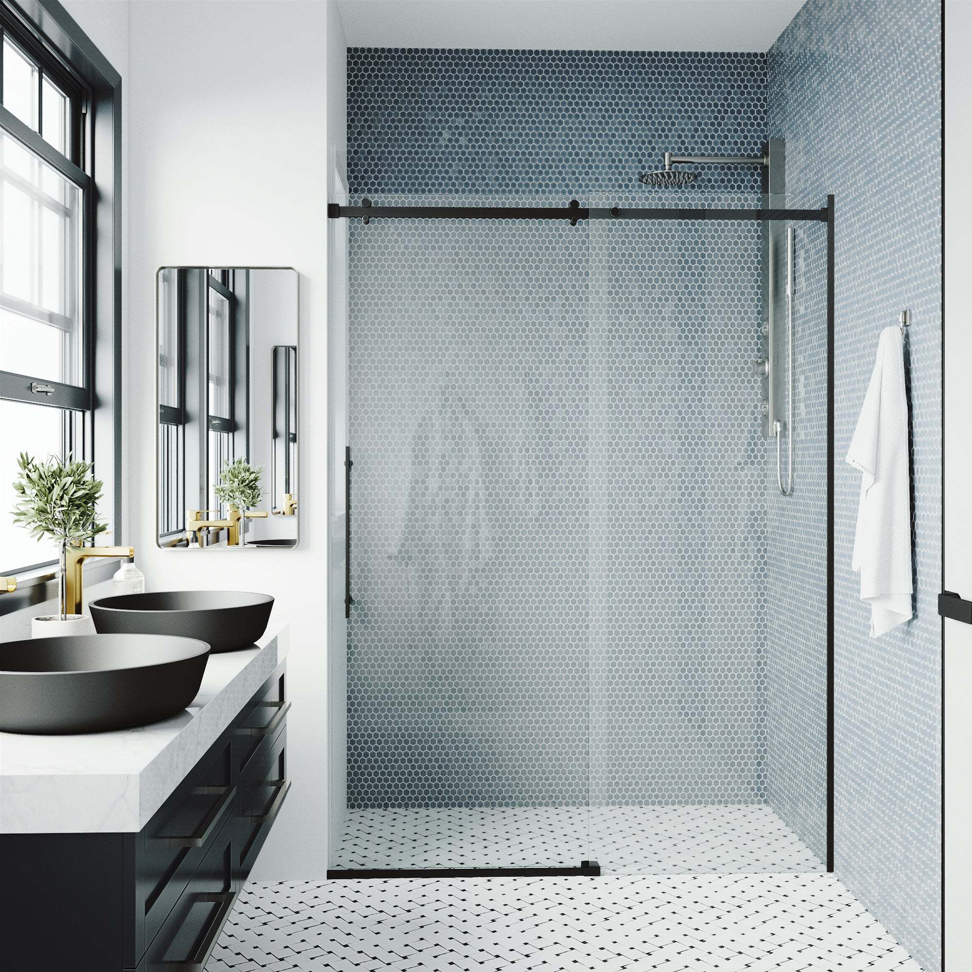 Luca Frameless Sliding Shower Door - Image 16