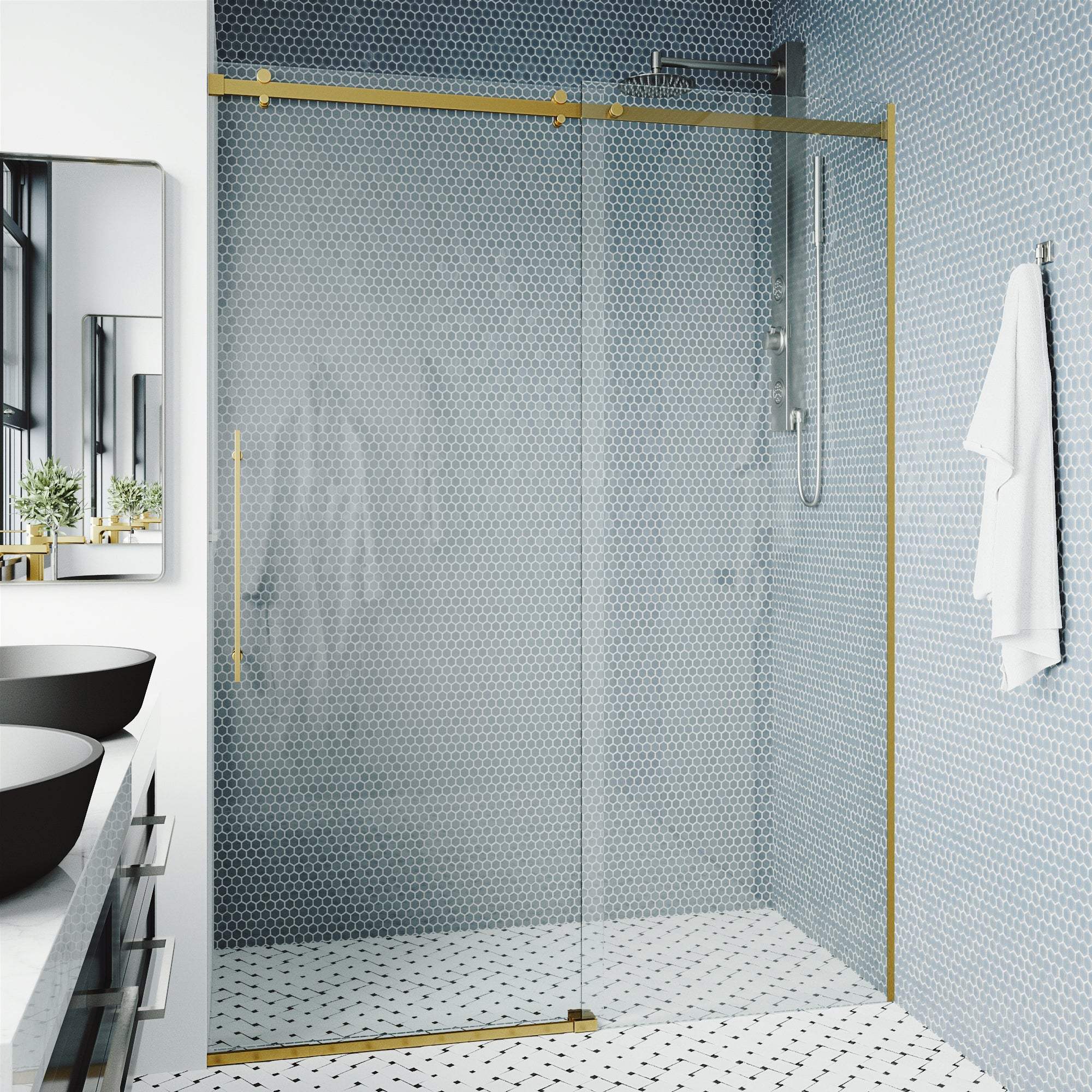 Luca Frameless Sliding Shower Door - Image 23