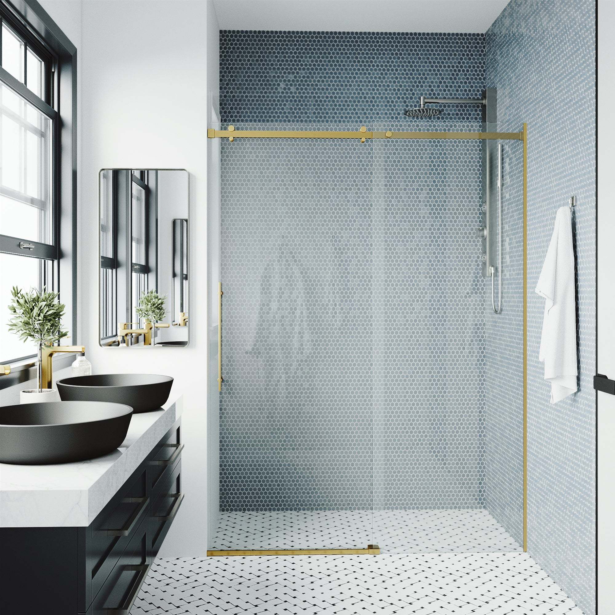 Luca Frameless Sliding Shower Door - Image 24