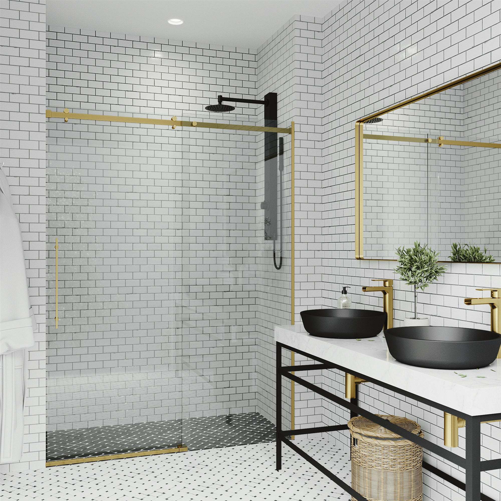 Luca Frameless Sliding Shower Door - Image 26