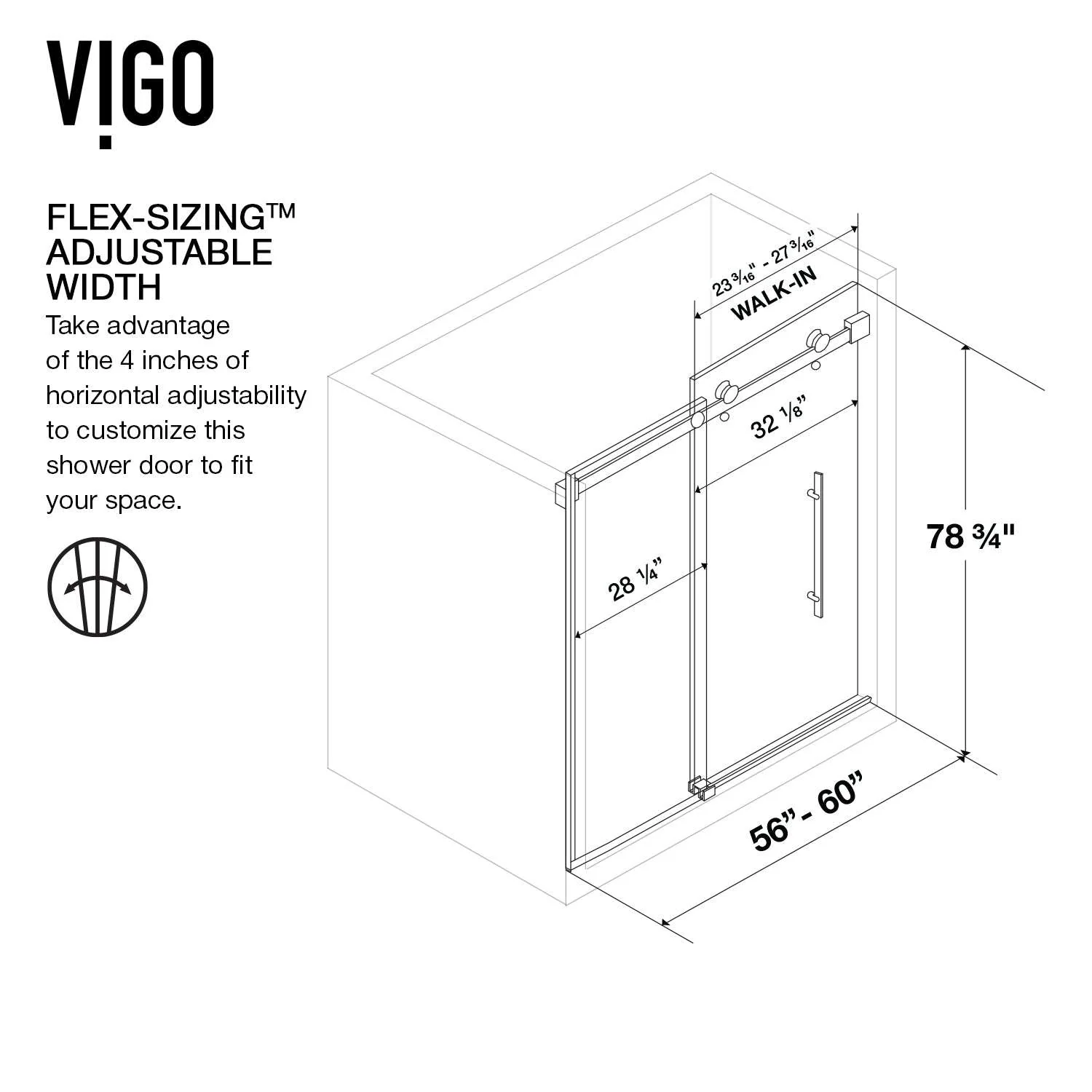 Luca Frameless Sliding Shower Door - Image 31