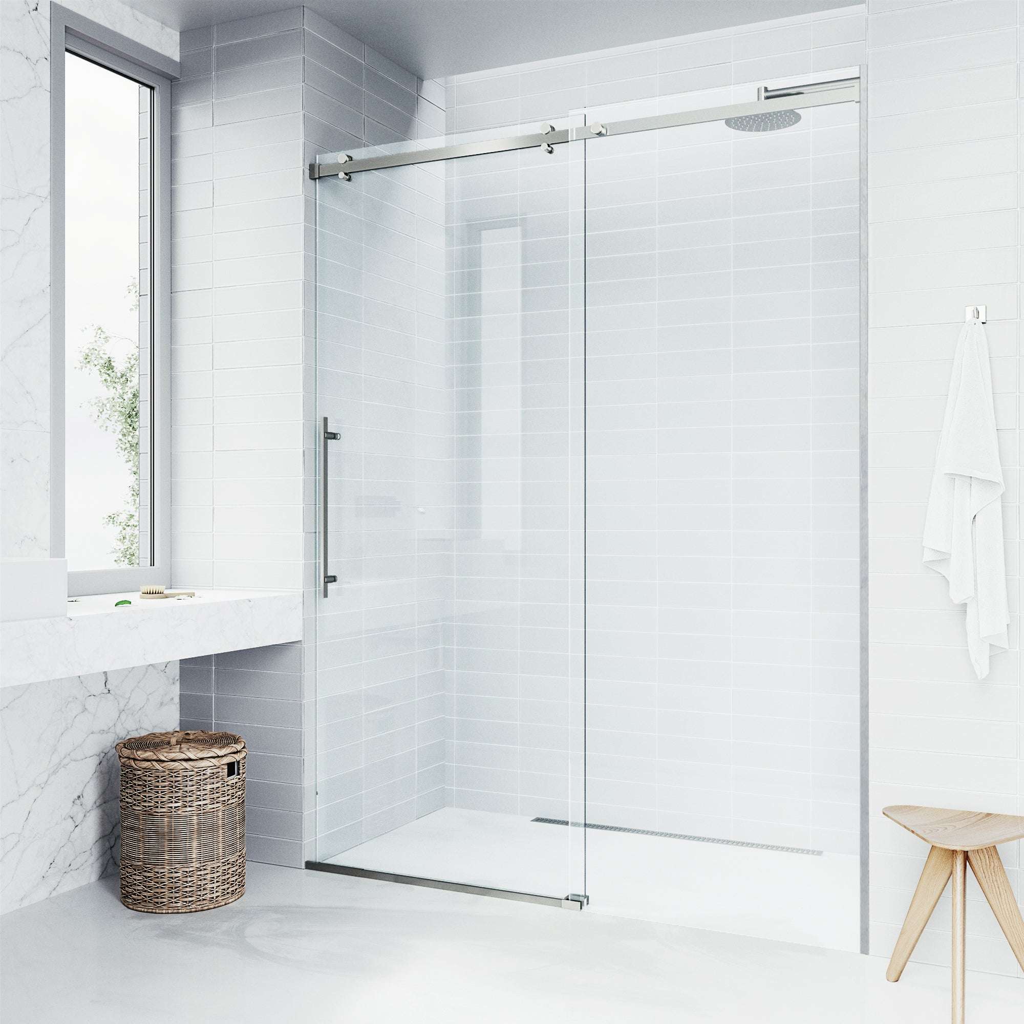 Luca Frameless Sliding Shower Door - Image 33