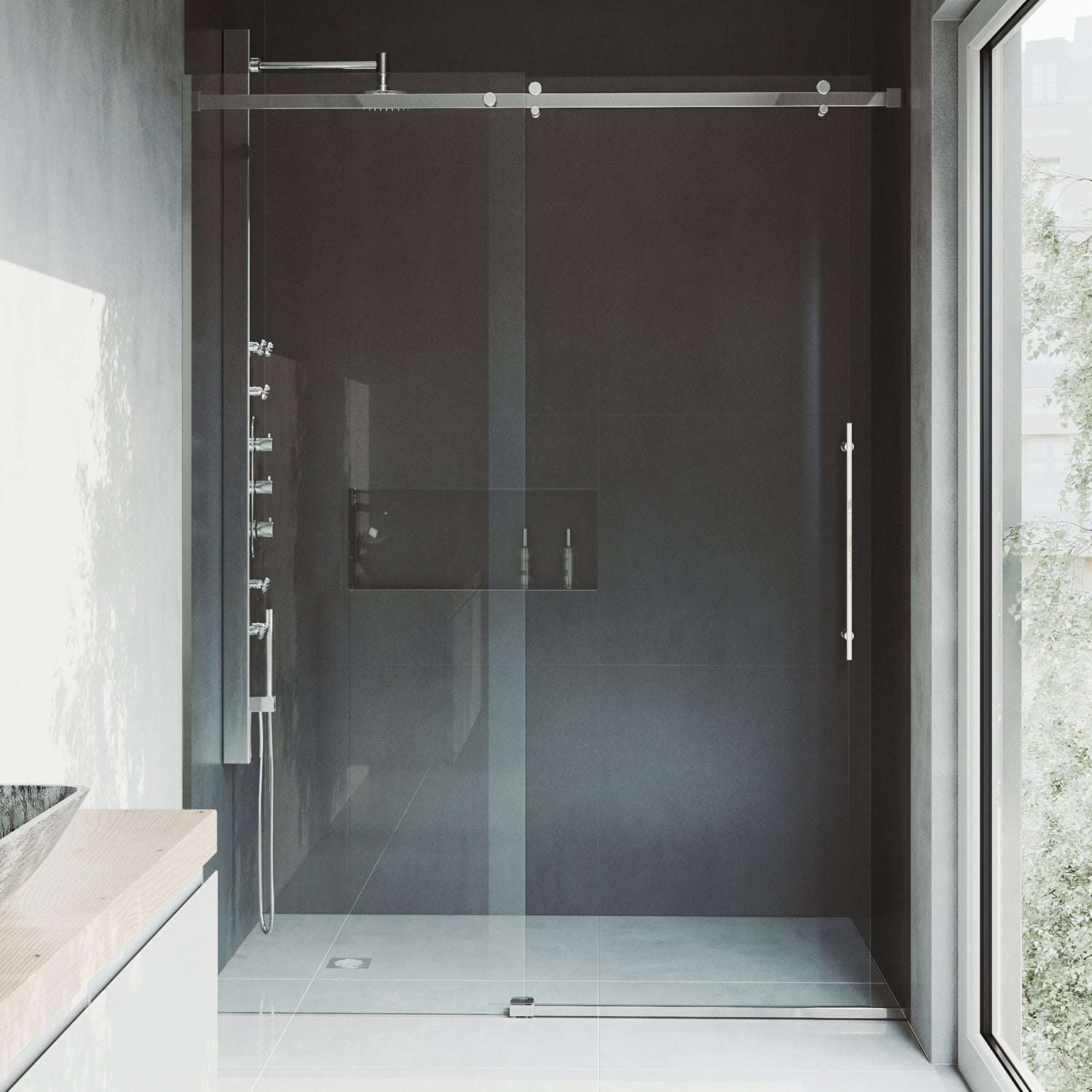 Luca Frameless Sliding Shower Door - Image 36