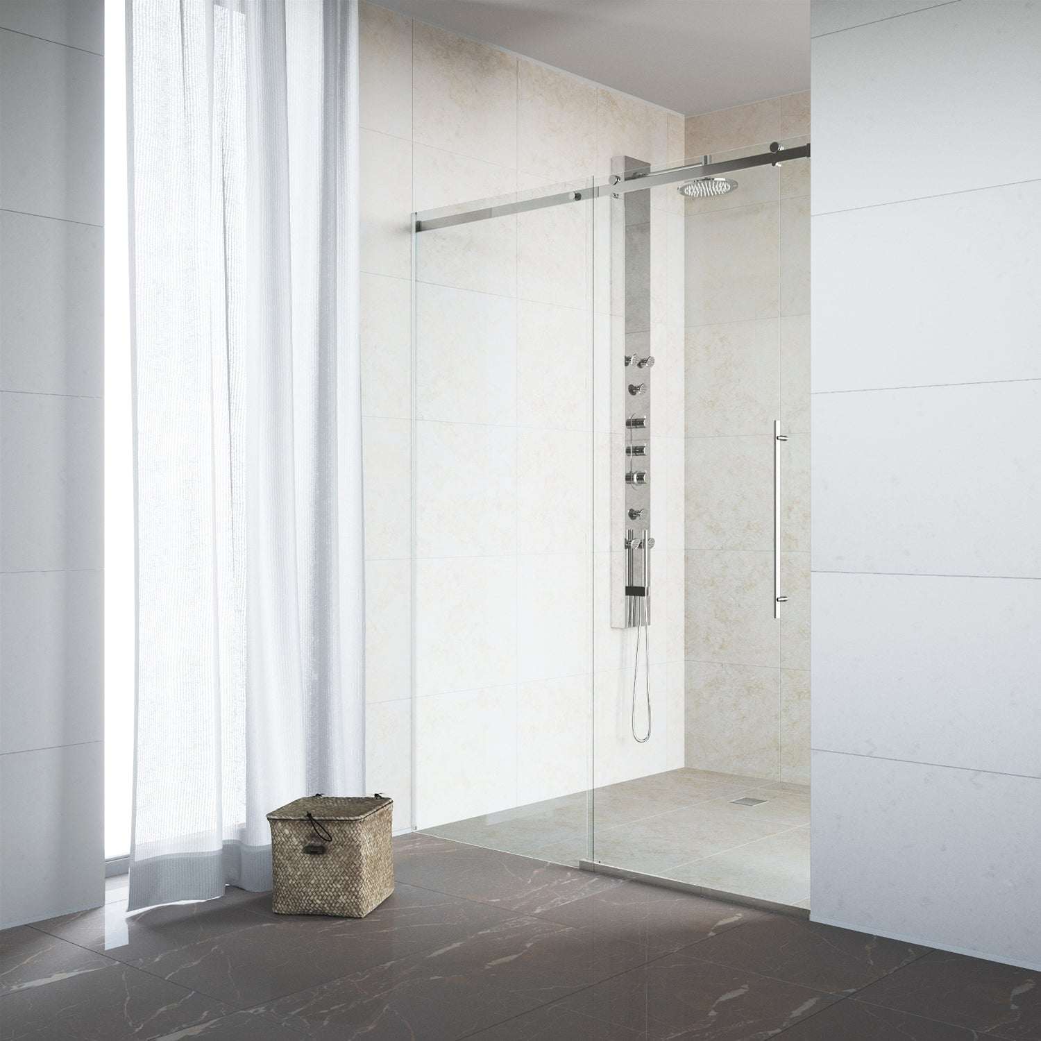 Luca Frameless Sliding Shower Door - Image 37