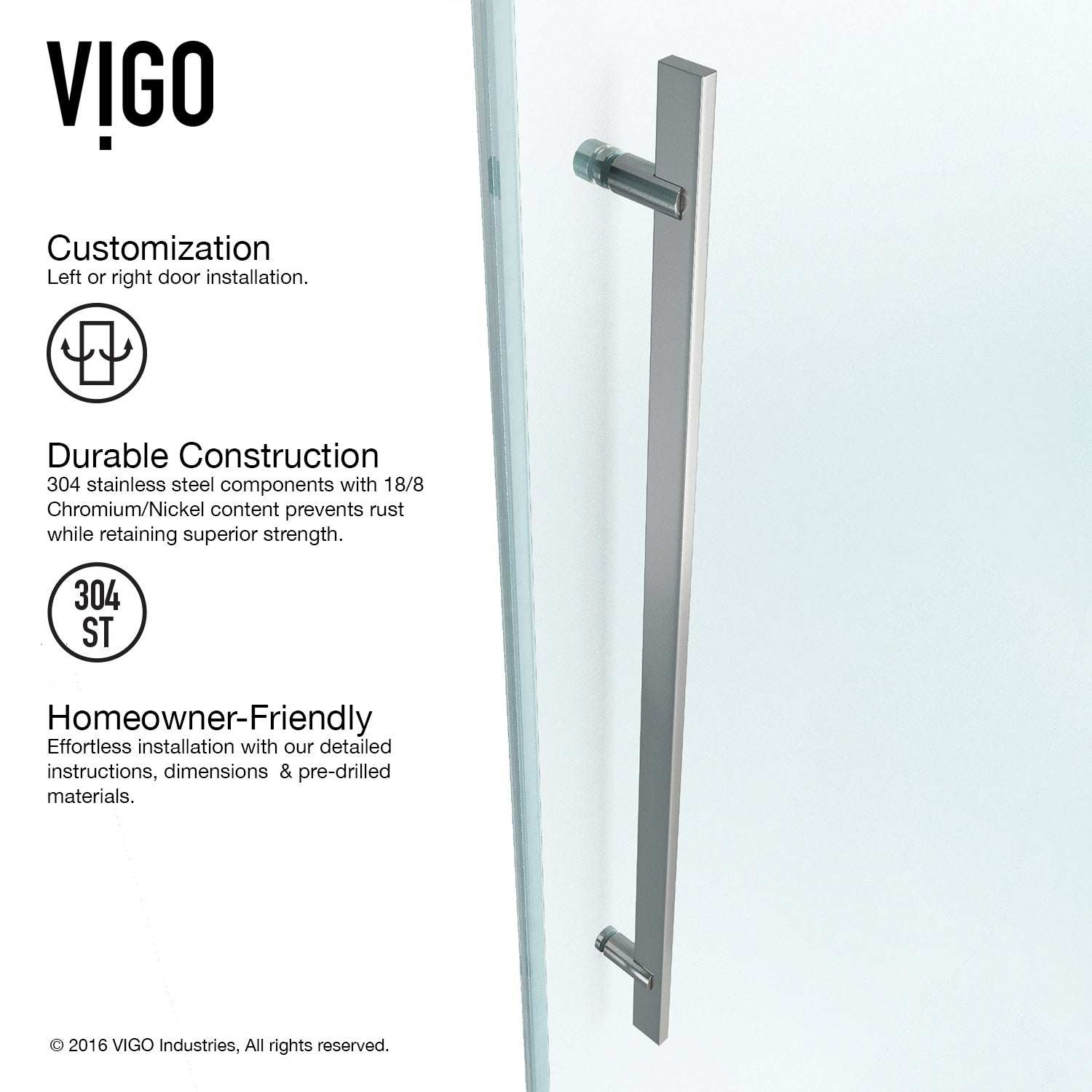 Luca Frameless Sliding Shower Door - Image 40