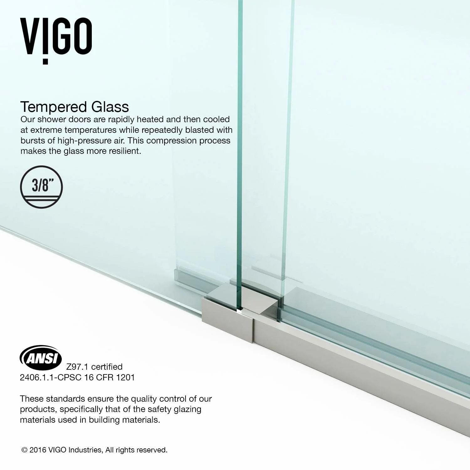 Luca Frameless Sliding Shower Door - Image 41