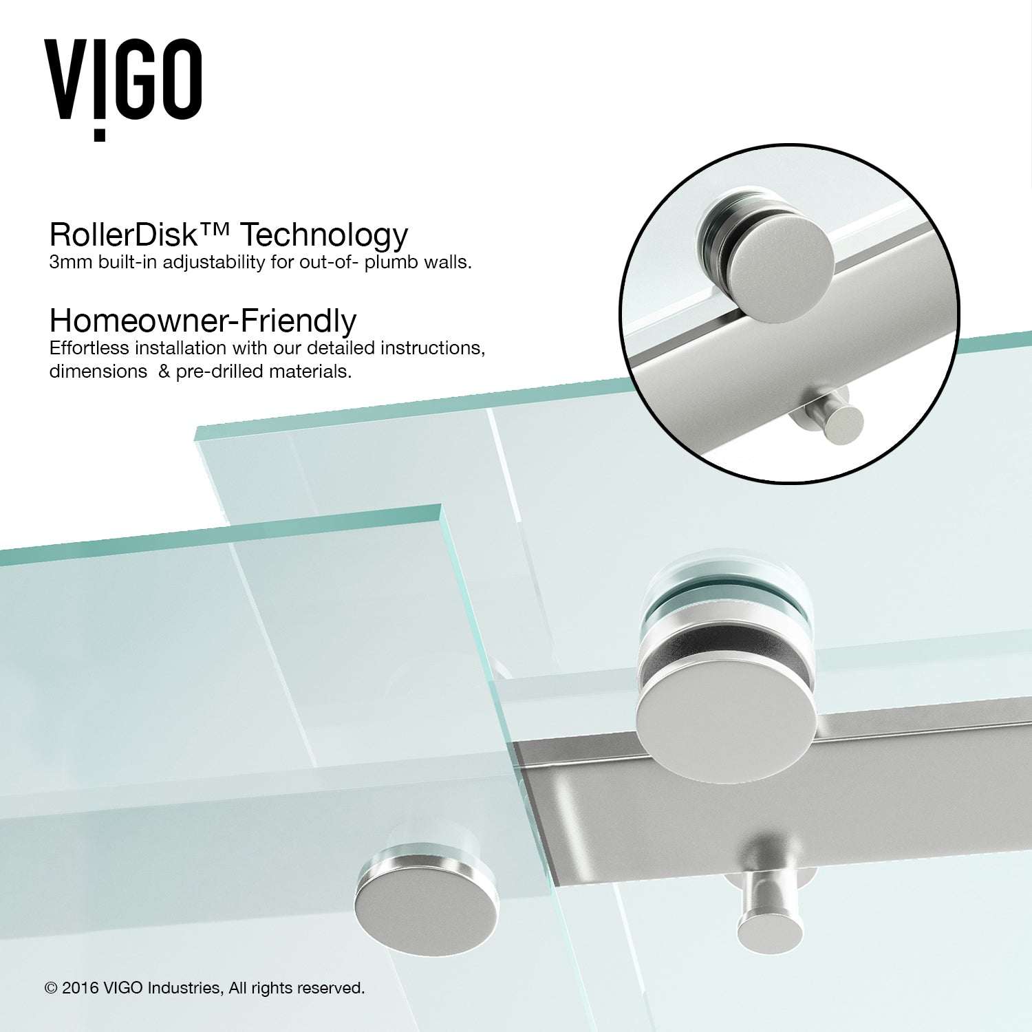 Luca Frameless Sliding Shower Door - Image 42