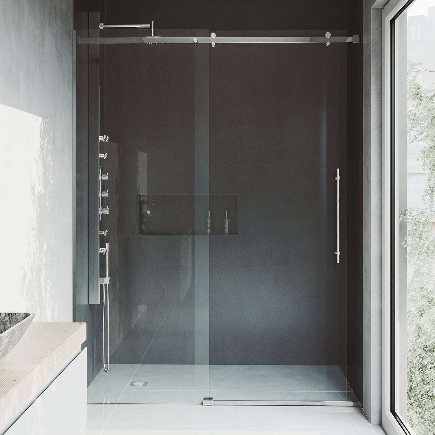 Luca Frameless Sliding Shower Door - Image 5