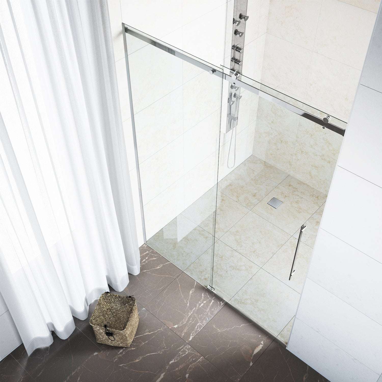 Luca Frameless Sliding Shower Door - Image 7