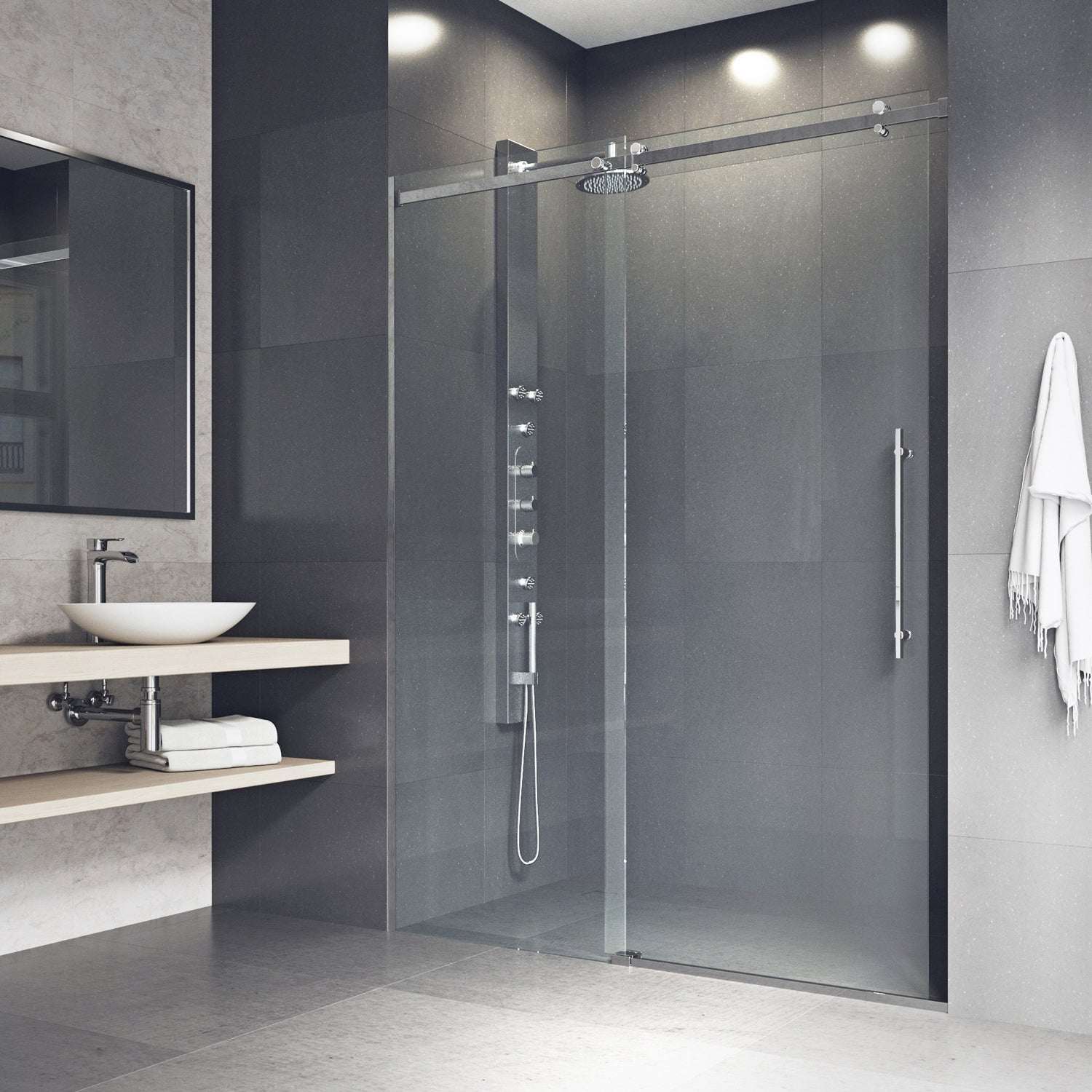 Luca Frameless Sliding Shower Door - Image 8