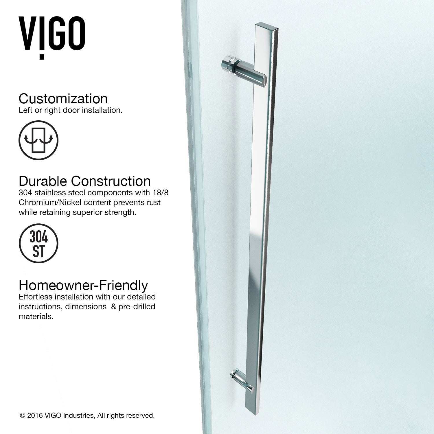 Luca Frameless Sliding Shower Door - Image 9