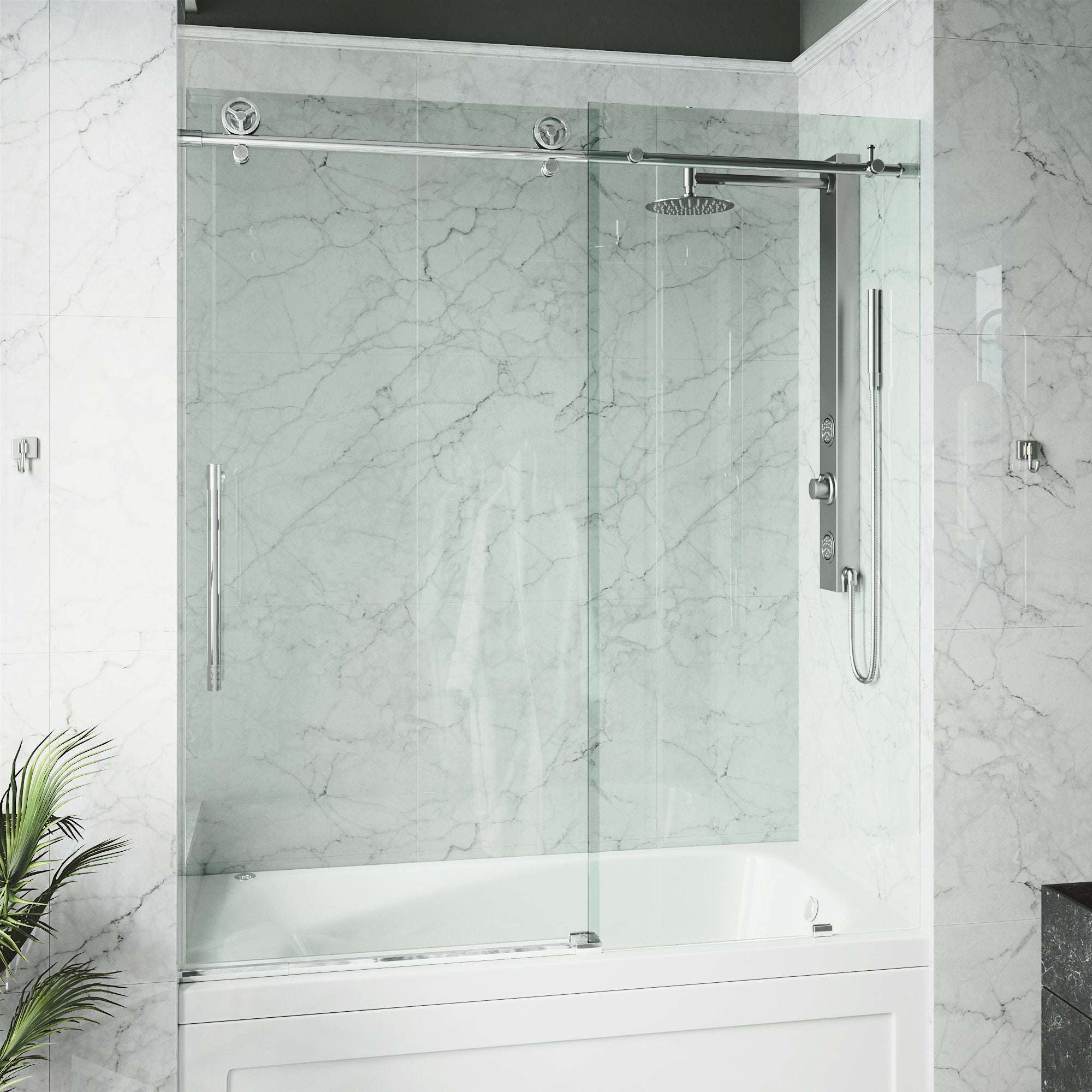 Elan Cass Frameless Sliding Tub Door 56–60 in. - Image 10