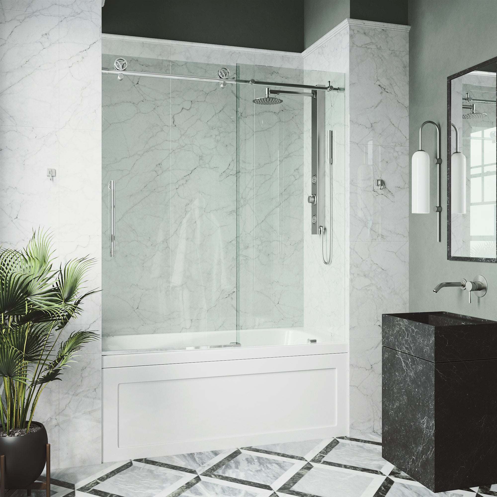 Elan Cass Frameless Sliding Tub Door 56–60 in. - Image 11