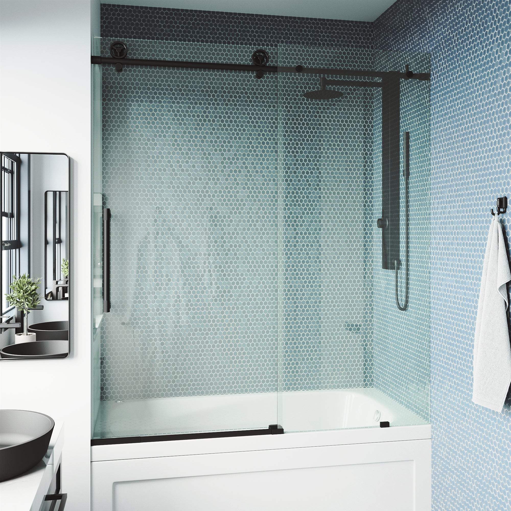 Elan Cass Frameless Sliding Tub Door 56–60 in. - Image 17