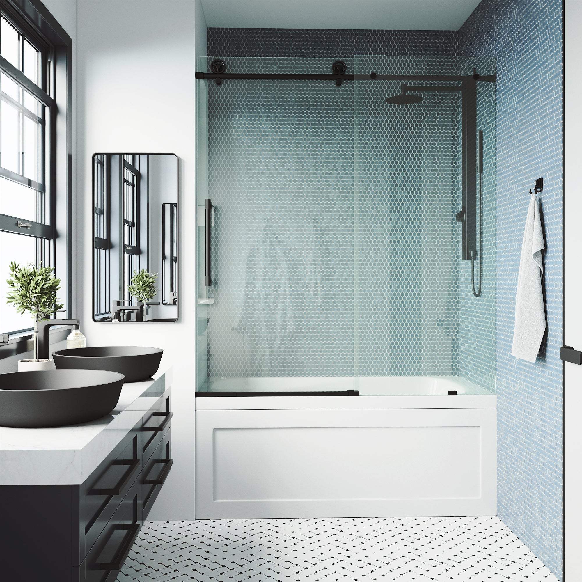 Elan Cass Frameless Sliding Tub Door 56–60 in. - Image 21