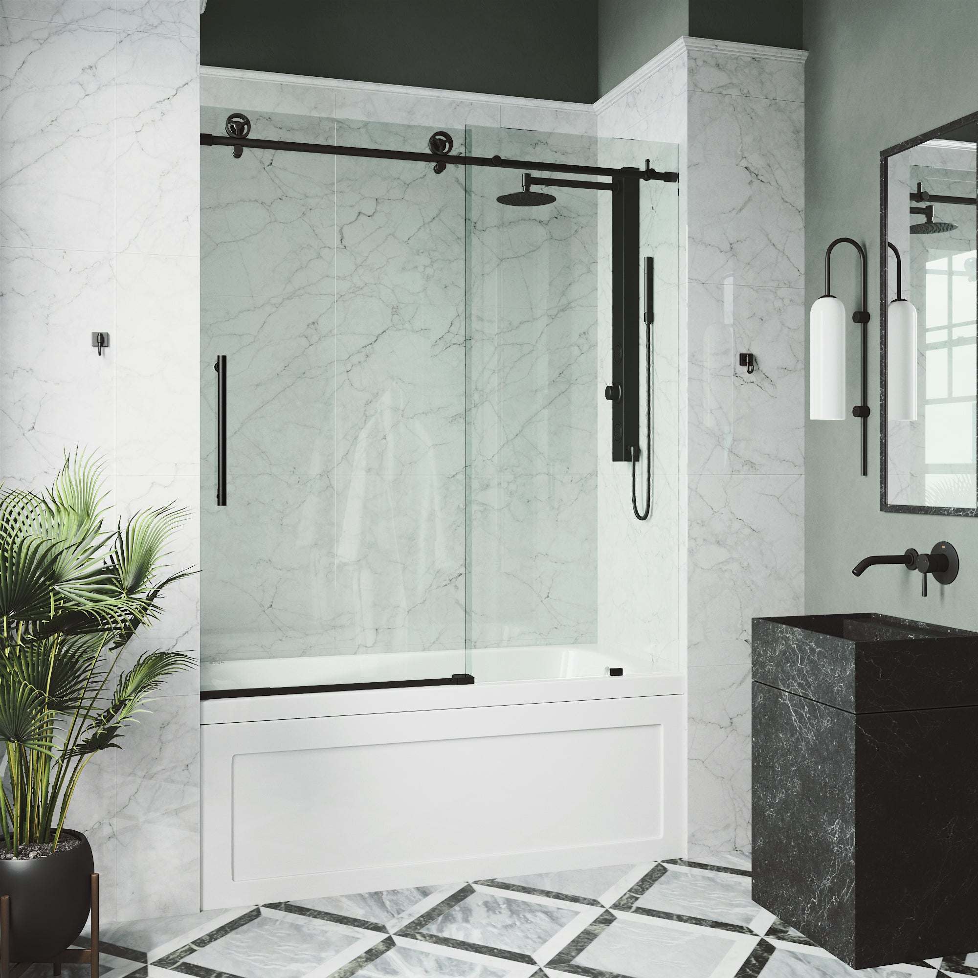 Elan Cass Frameless Sliding Tub Door 56–60 in. - Image 23