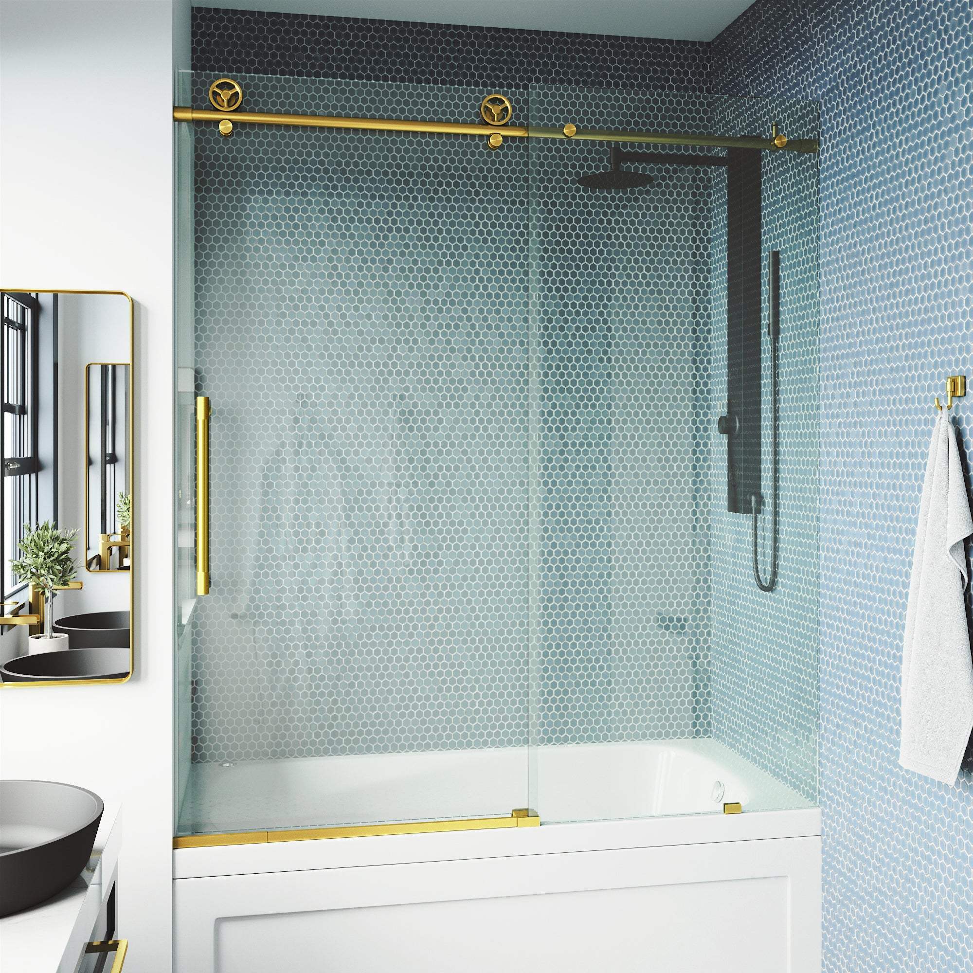 Elan Cass Frameless Sliding Tub Door 56–60 in. - Image 29