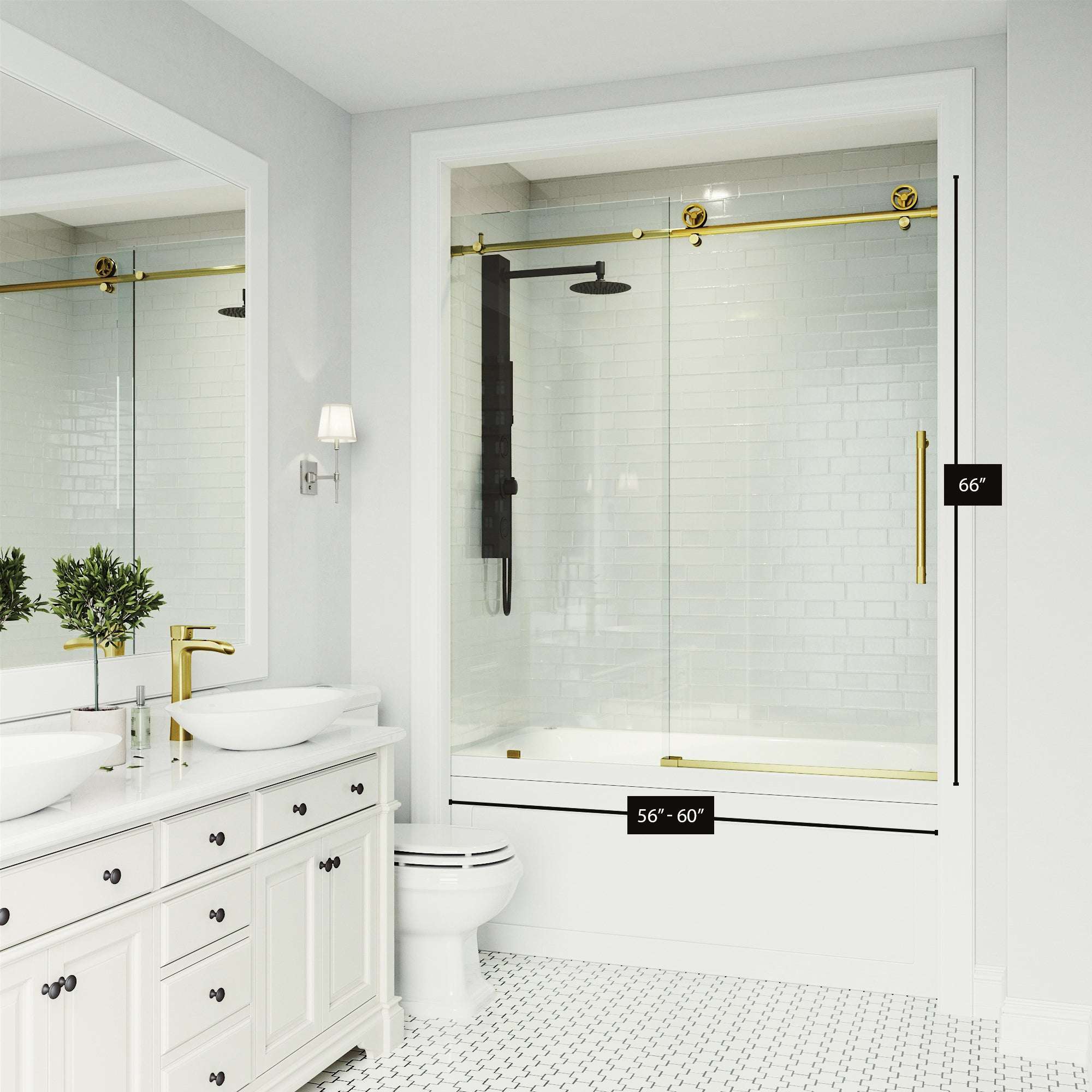 Elan Cass Frameless Sliding Tub Door 56–60 in. - Image 32