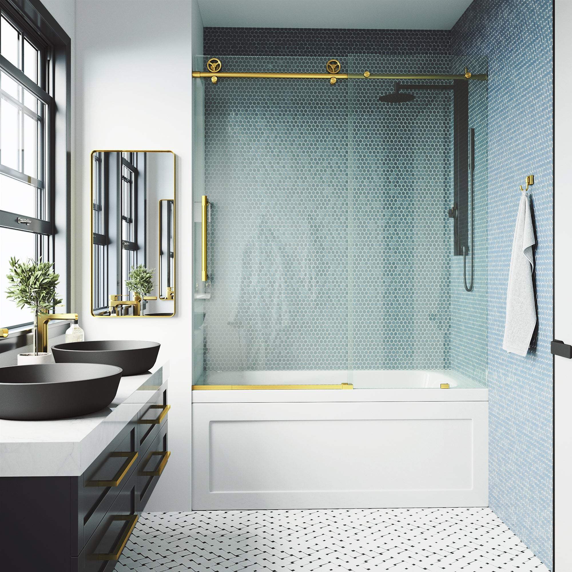 Elan Cass Frameless Sliding Tub Door 56–60 in. - Image 33