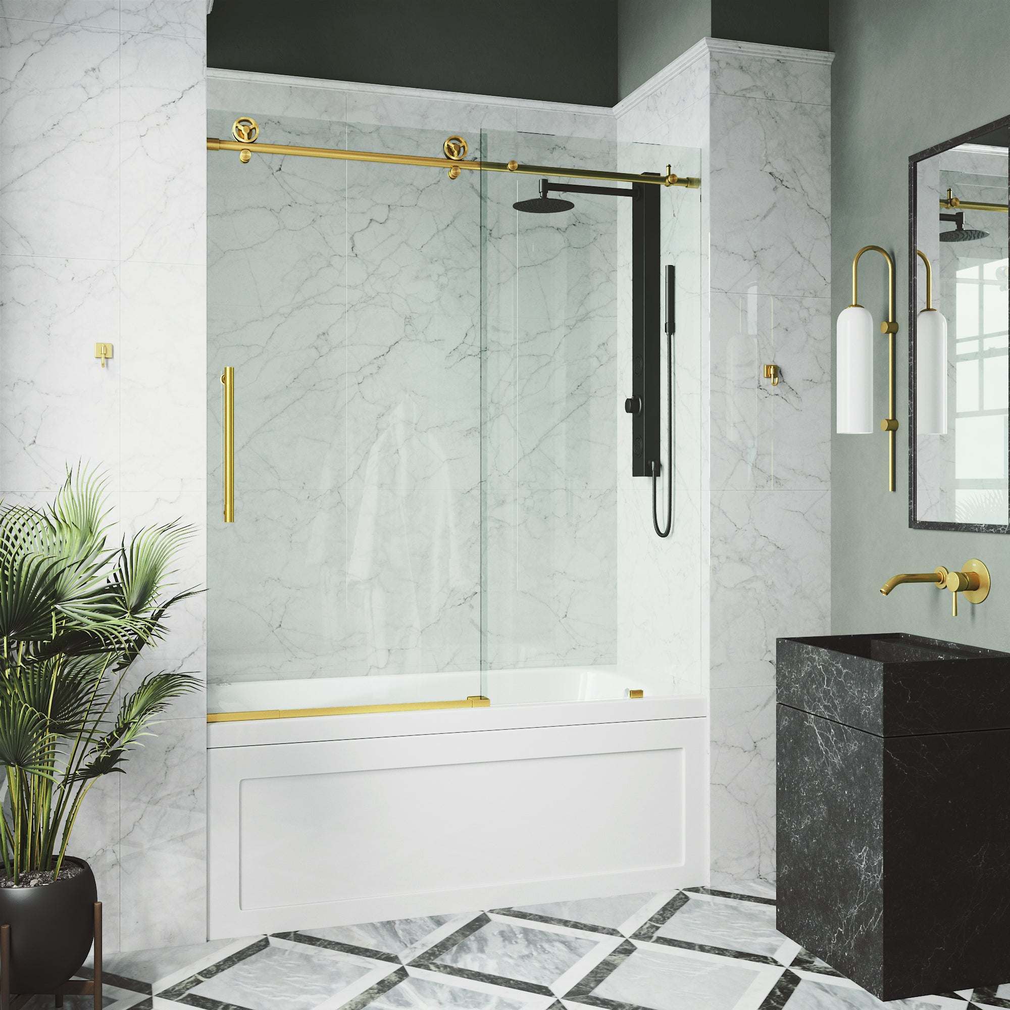 Elan Cass Frameless Sliding Tub Door 56–60 in. - Image 35