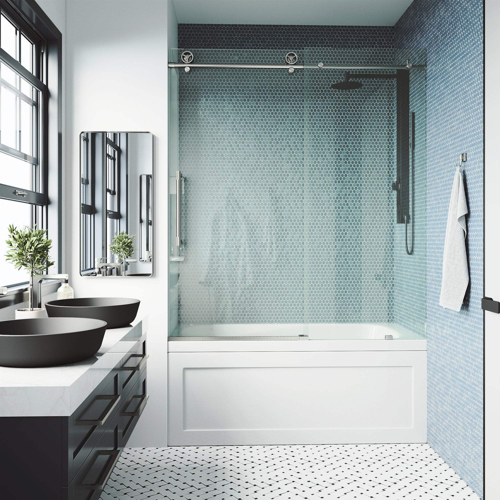 Elan Cass Frameless Sliding Tub Door 56–60 in. - Image 45