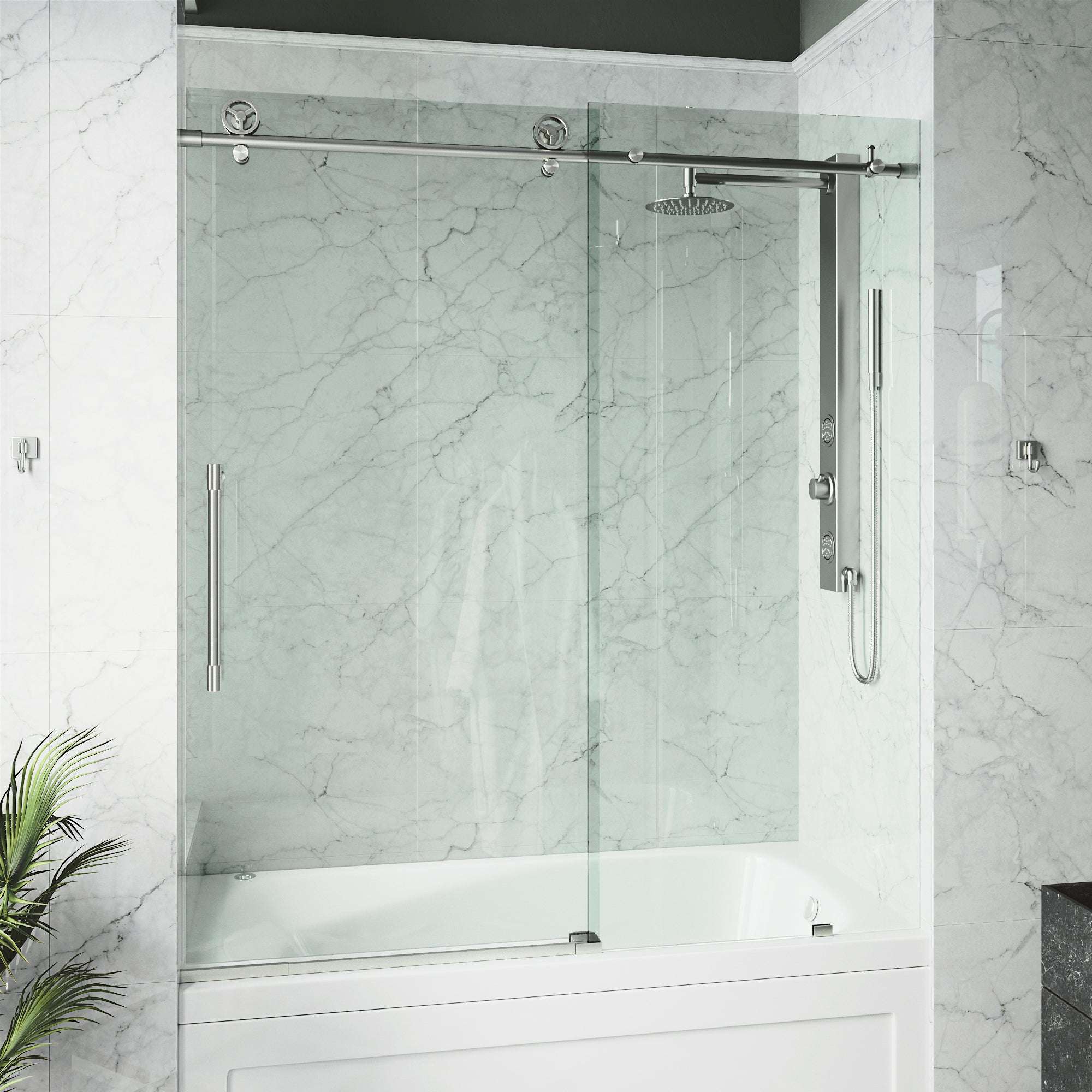 Elan Cass Frameless Sliding Tub Door 56–60 in. - Image 46