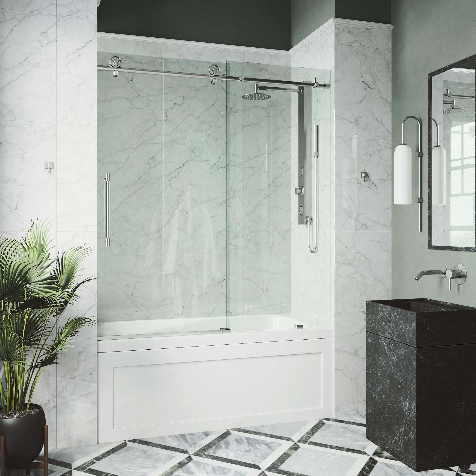 Elan Cass Frameless Sliding Tub Door 56–60 in. - Image 47