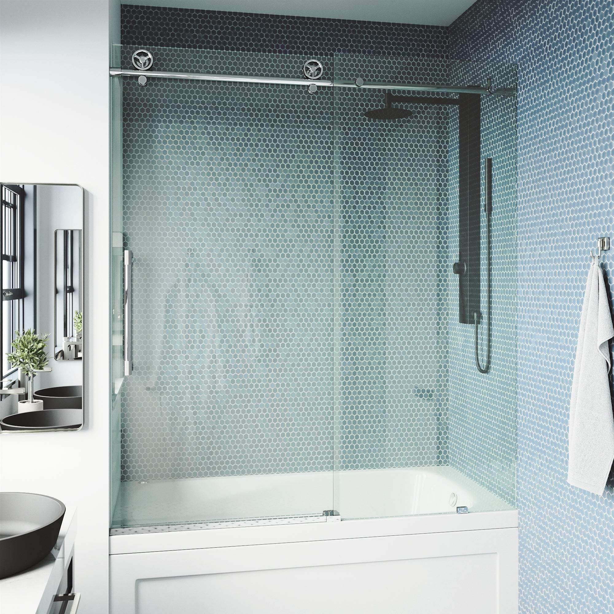 Elan Cass Frameless Sliding Tub Door 56–60 in. - Image 5