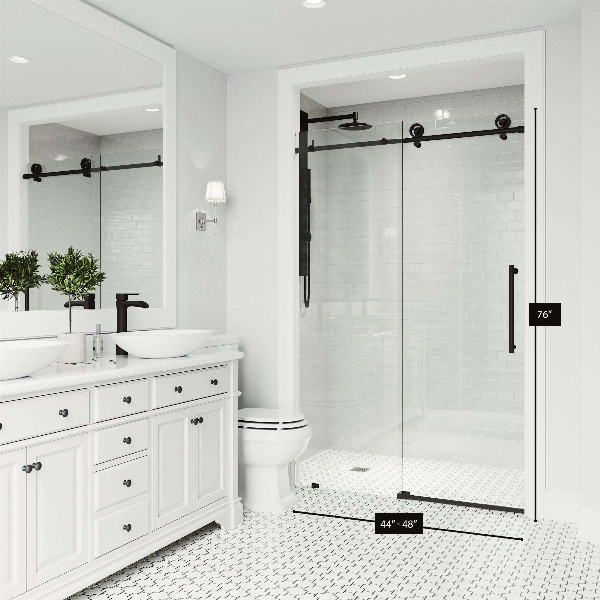 Cass Elan Frameless Sliding Shower Door - Image 12