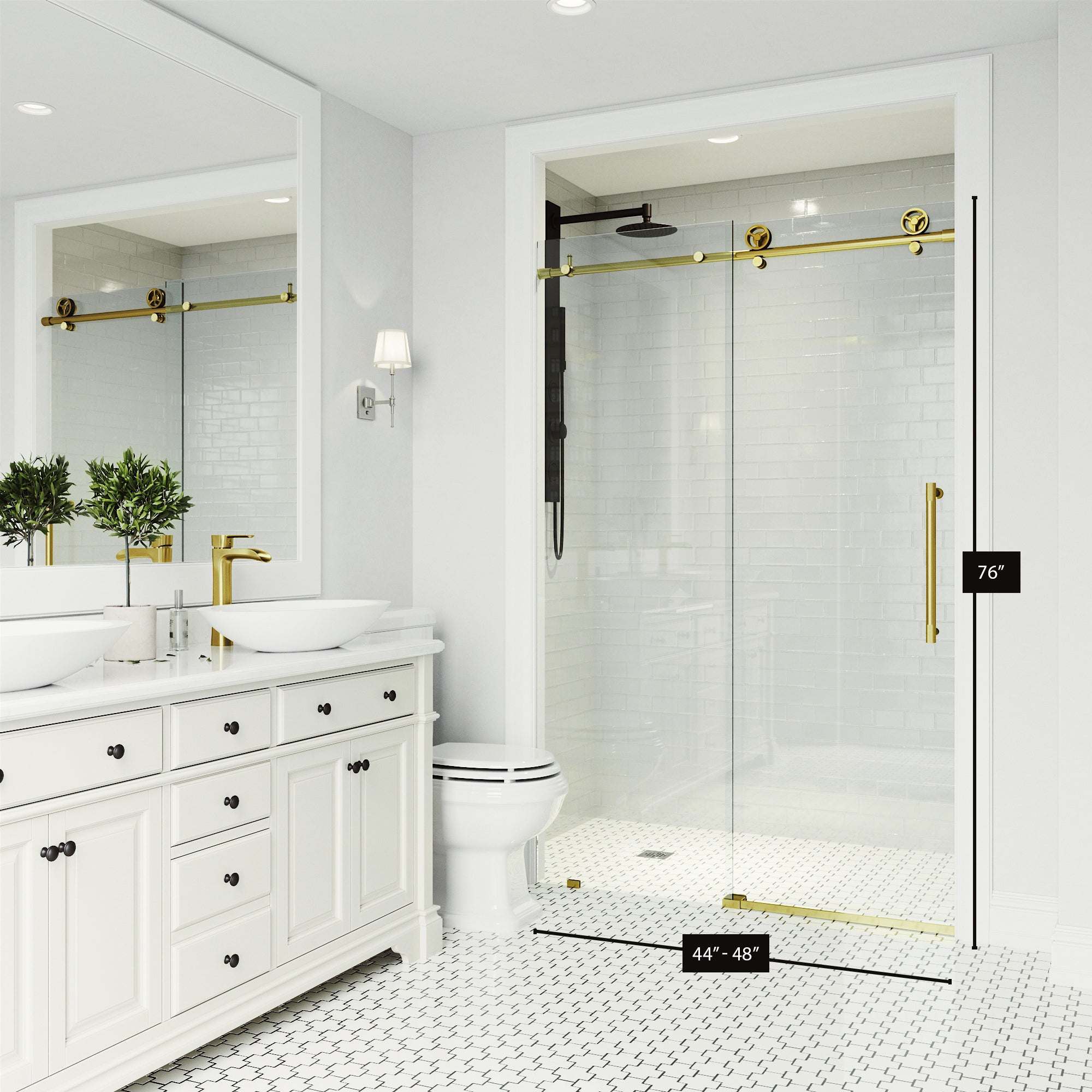 Cass Elan Frameless Sliding Shower Door - Image 24