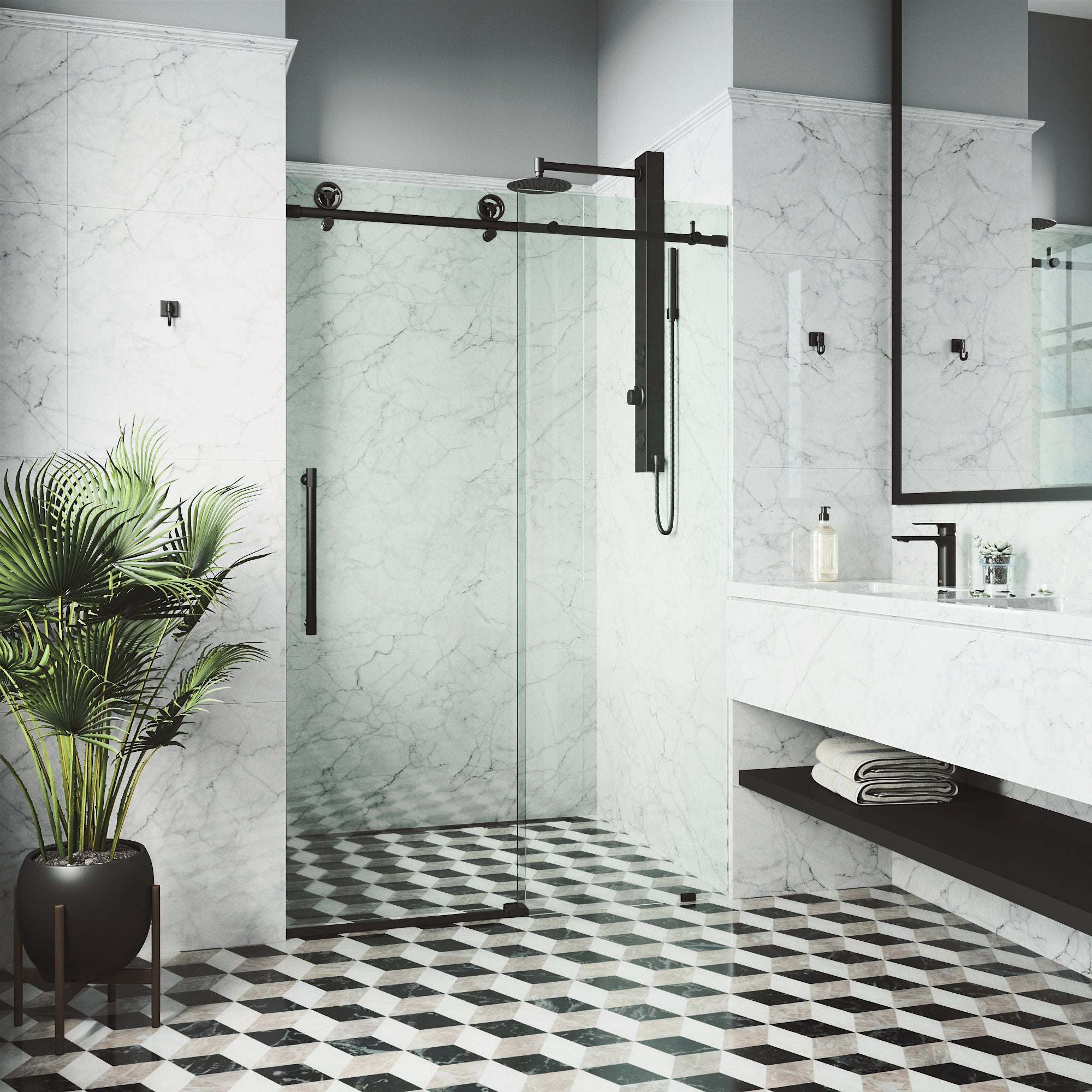 Cass Elan Frameless Sliding Shower Door - Image 69